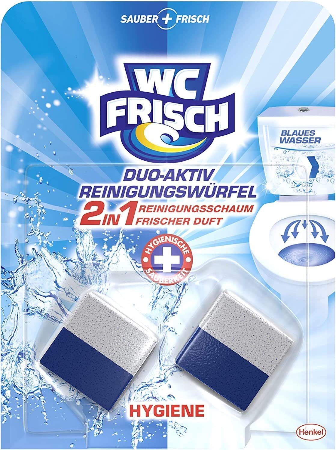 WC Frisch Duo Aktiv Reinigungswürfel WC-Reiniger (Spar-Pack, [6-St. für Wasserkästen)