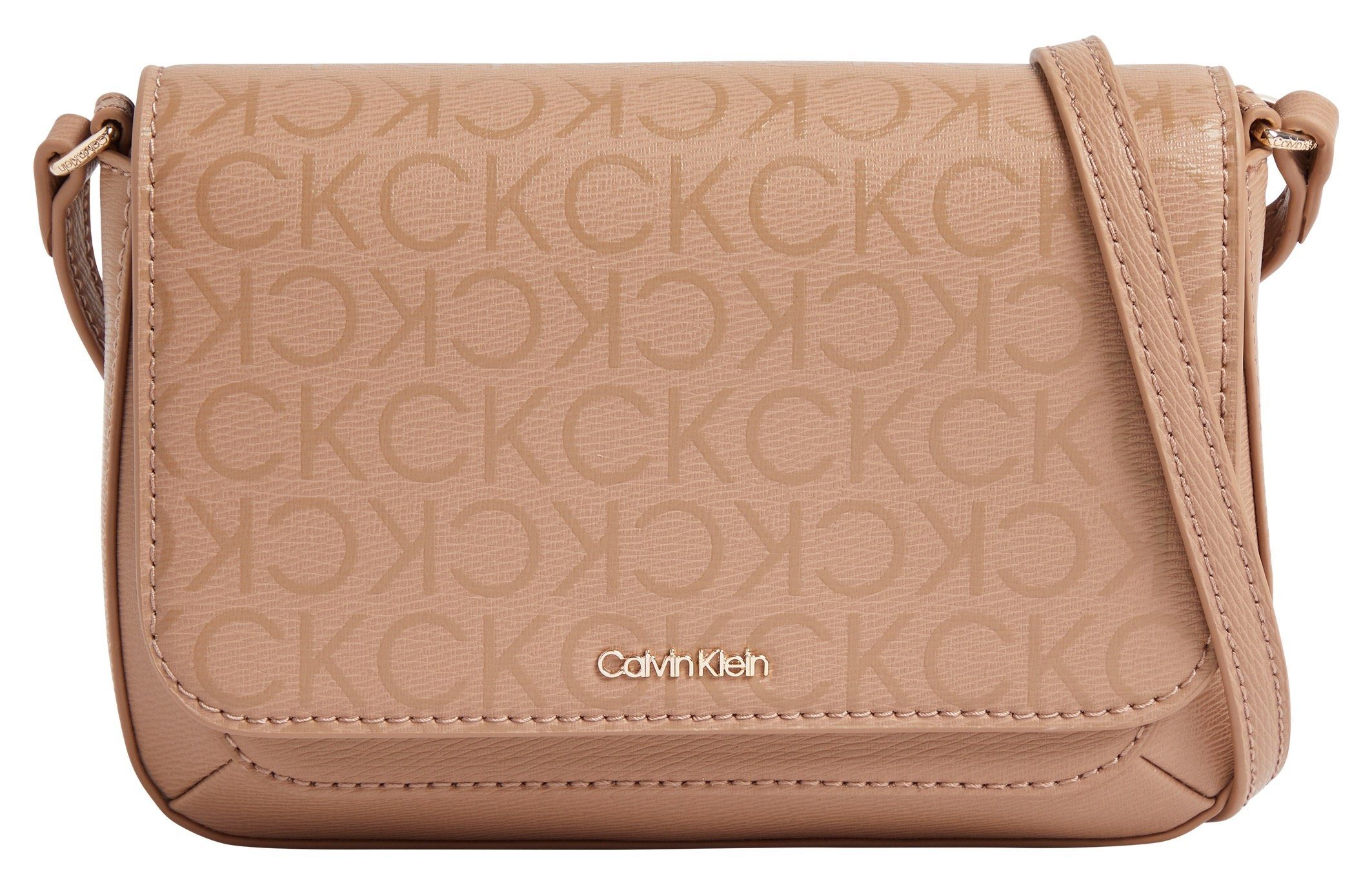 Calvin Klein Umhängetasche CK MUST CROSSBODY EPI MONO, mit Logoprint Handtasche Damen Tasche Damen Recycelte Materialien