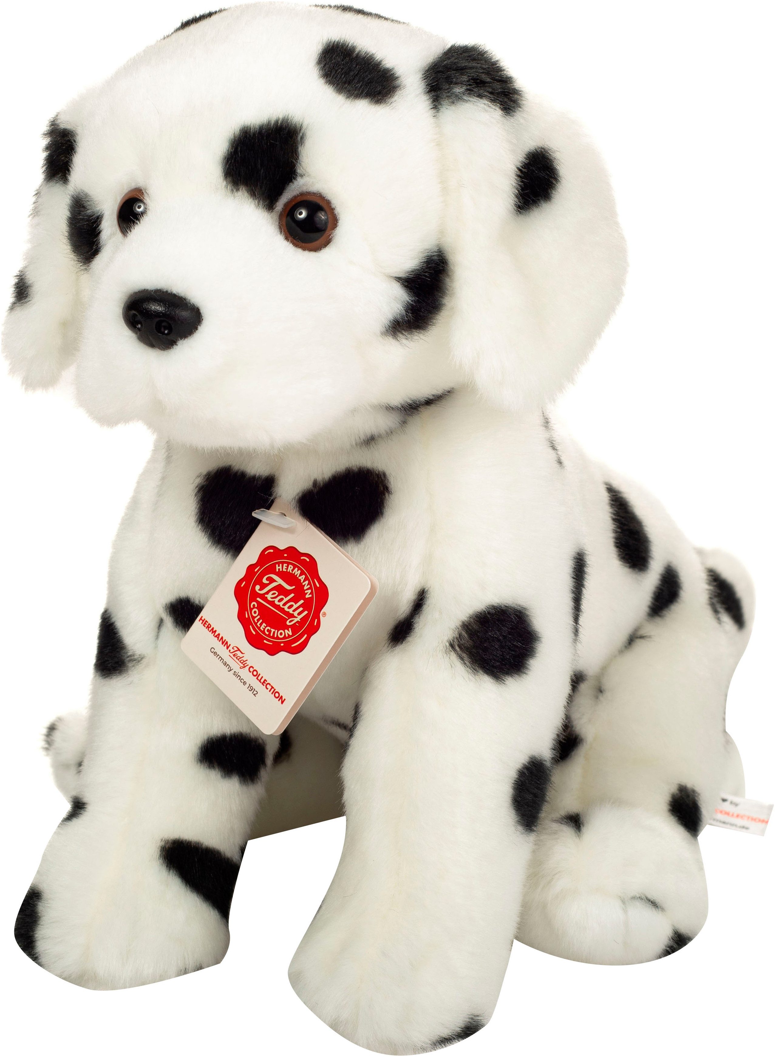 Teddy Hermann® Kuscheltier Dalmatiner, sitzend, 27 cm, zum Teil aus recyceltem Material