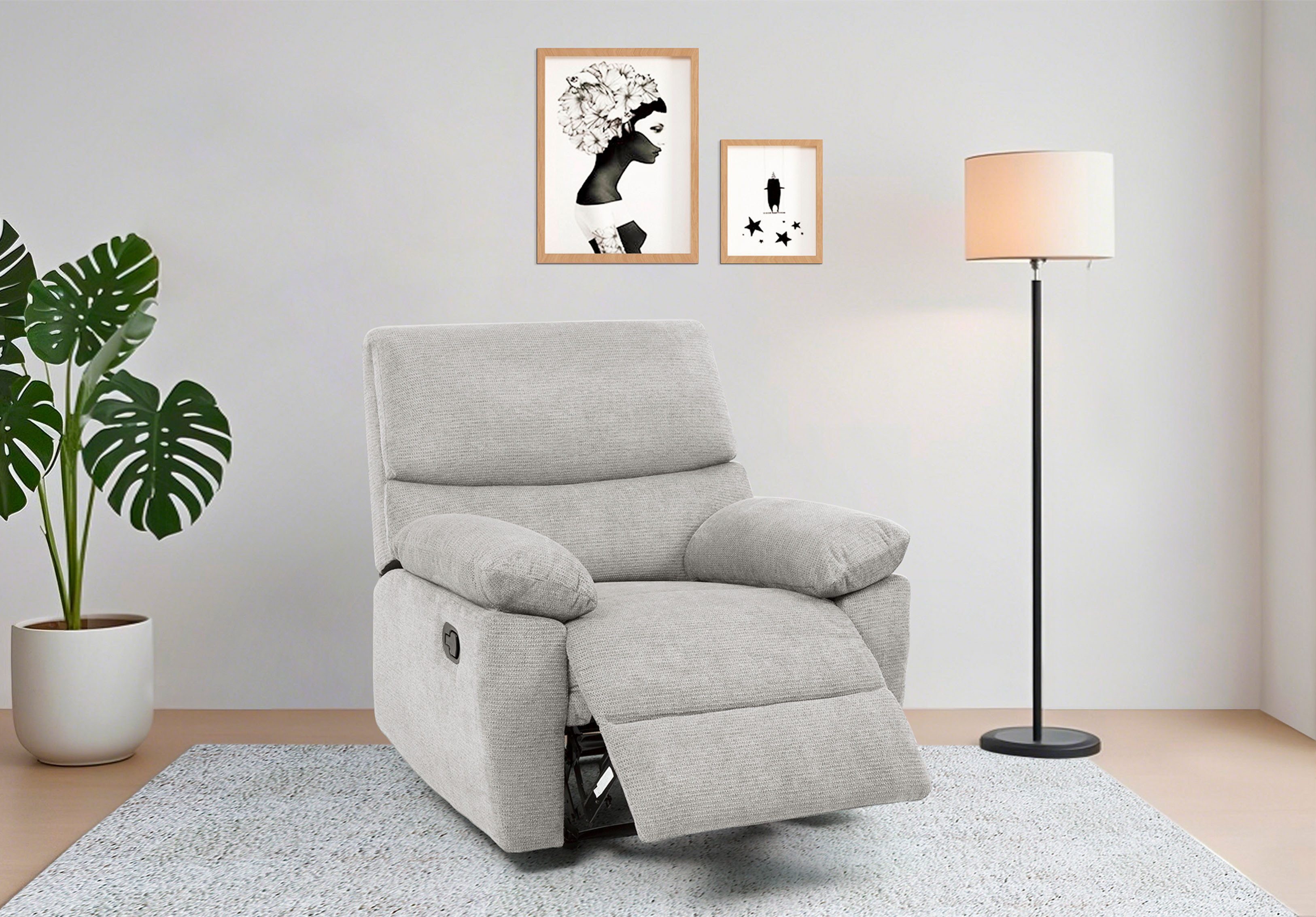 Home affaire Relaxsessel LANNOY, TV-Sessel, elektr. o. manuelle Relaxfunkti günstig online kaufen