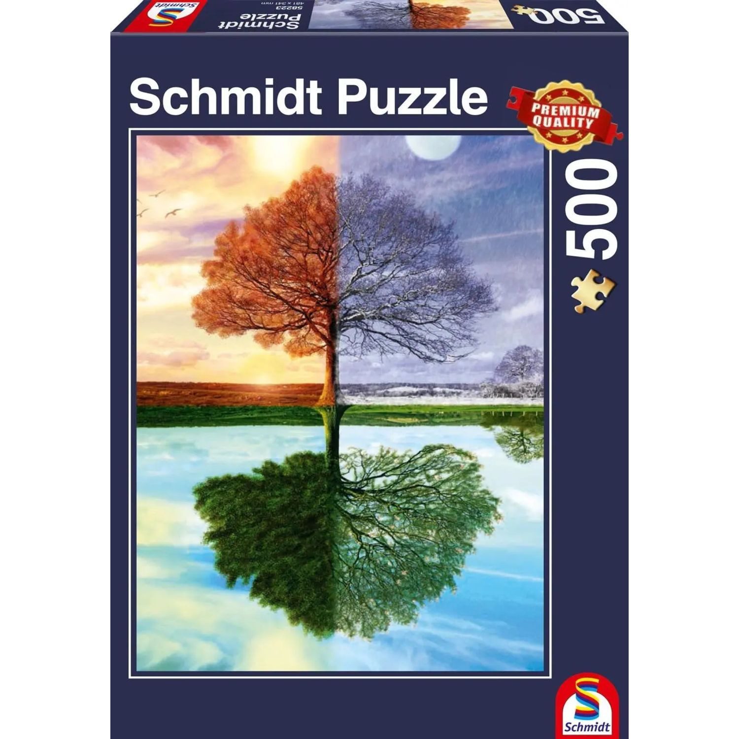 Schmidt Spiele Puzzle Jahreszeiten-Baum. Puzzle 500 Teile, 500 Puzzleteile