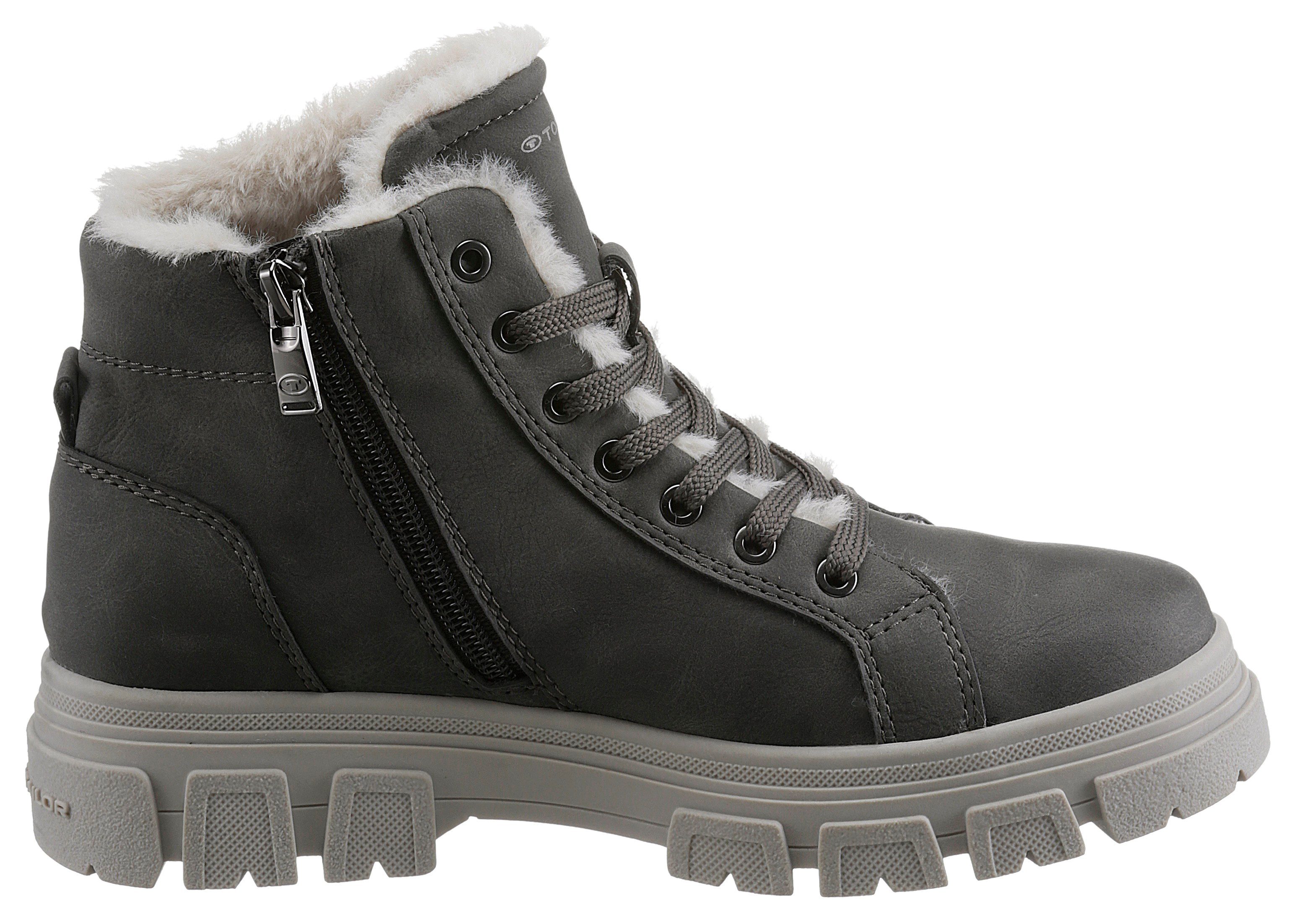 TOM TAILOR Winterboots Plateauboots, Winterboots mit Zierreißverschluss