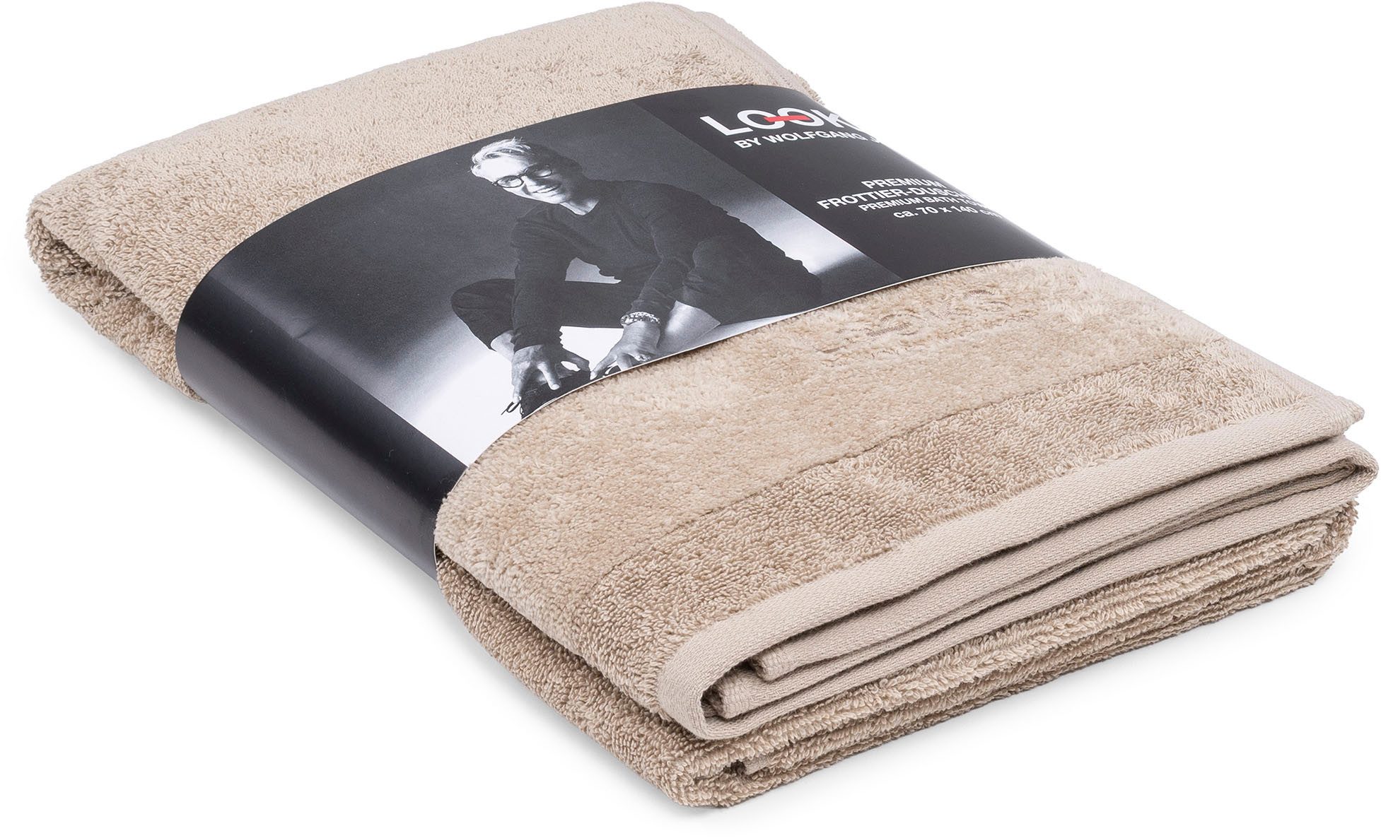 LOOKS by Wolfgang Joop Duschtuch LOOKS, Frottier (1-St), mit Logobestickung