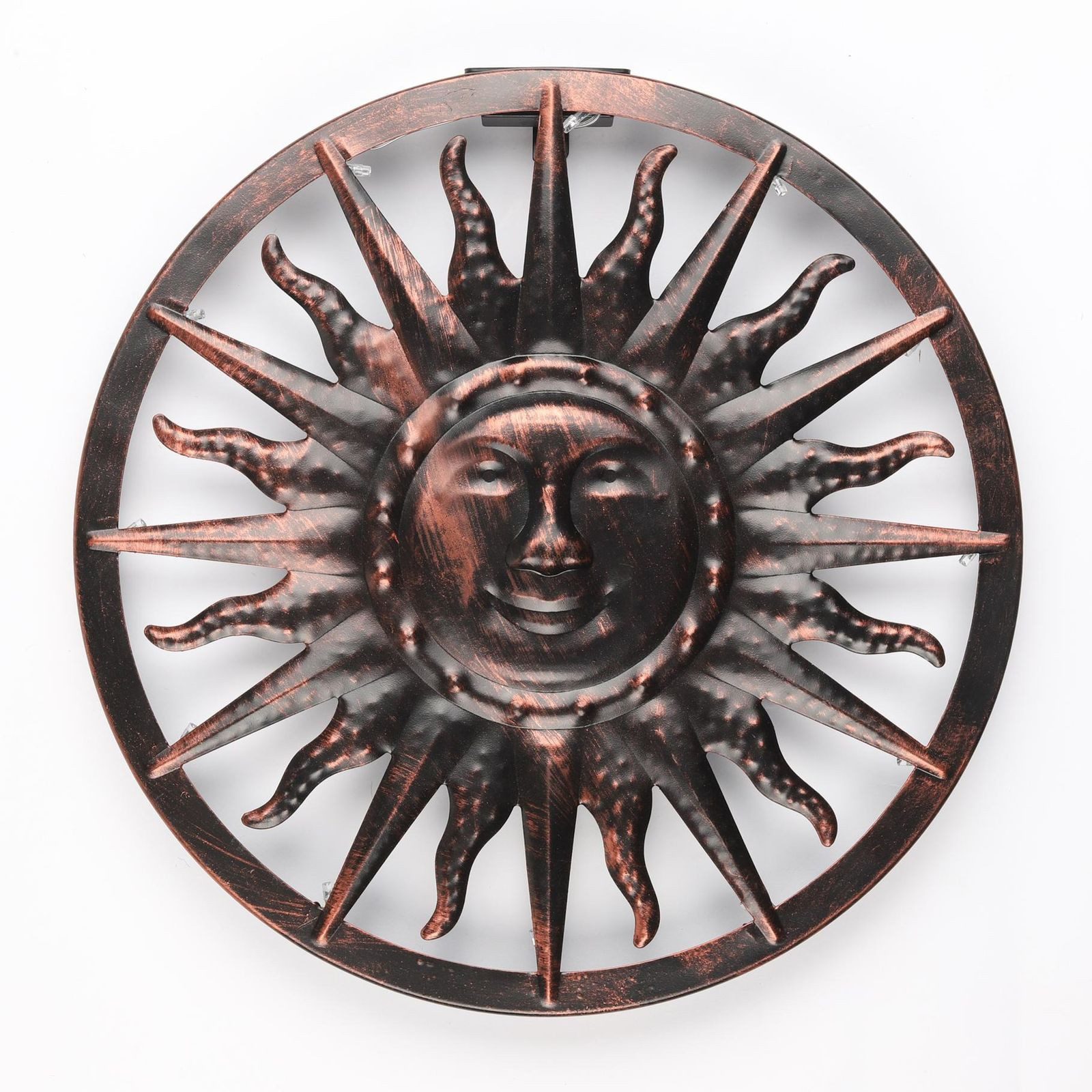 Gravidus Wanddekoobjekt Solar Wandlicht Sonne mit 12 warmweißen LEDs und Dä günstig online kaufen