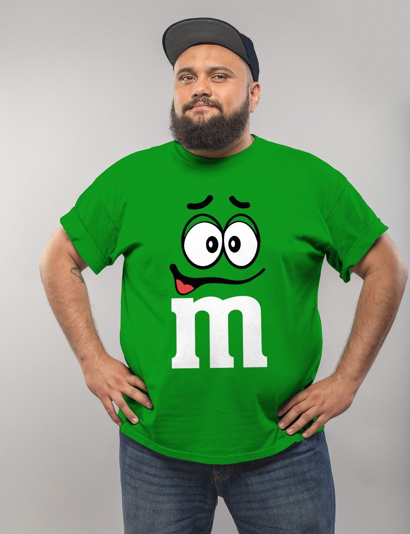 MoonWorks Print-Shirt Herren T-Shirt Fasching Karneval günstig online kaufen