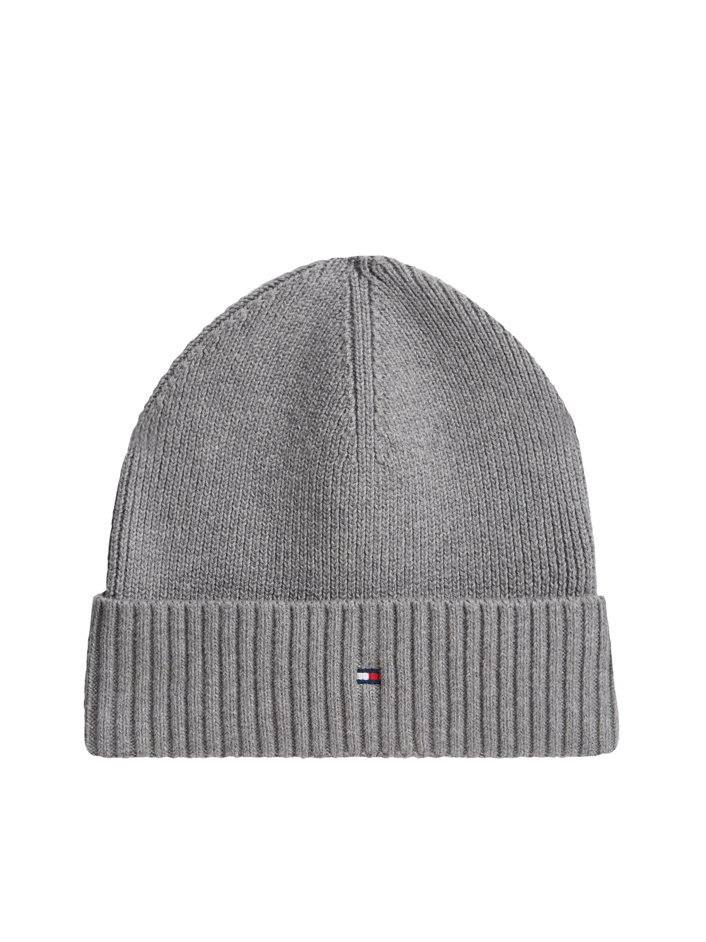 Tommy Hilfiger Strickmütze TH FLAG PIMA COTTON BEANIE Beanie mit Logostickerei, mit Kaschmiranteil Unisex – Bild 2 von 4