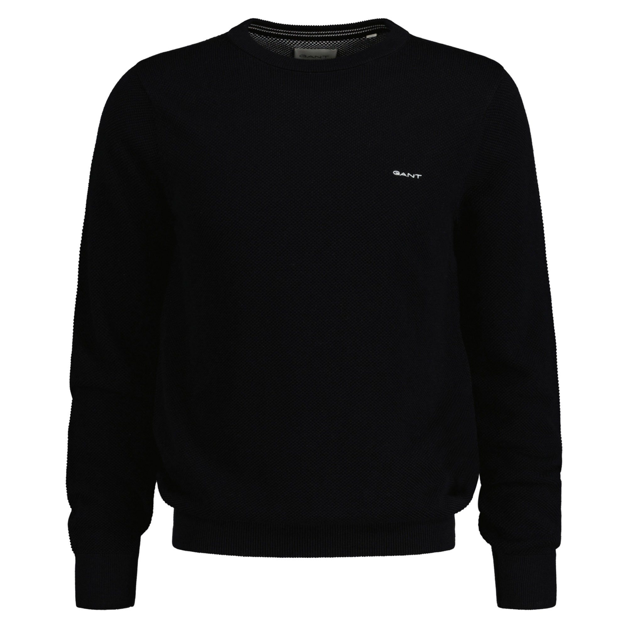 Gant Rundhalspullover COTTON PIQUE C-NECK mit günstig online kaufen