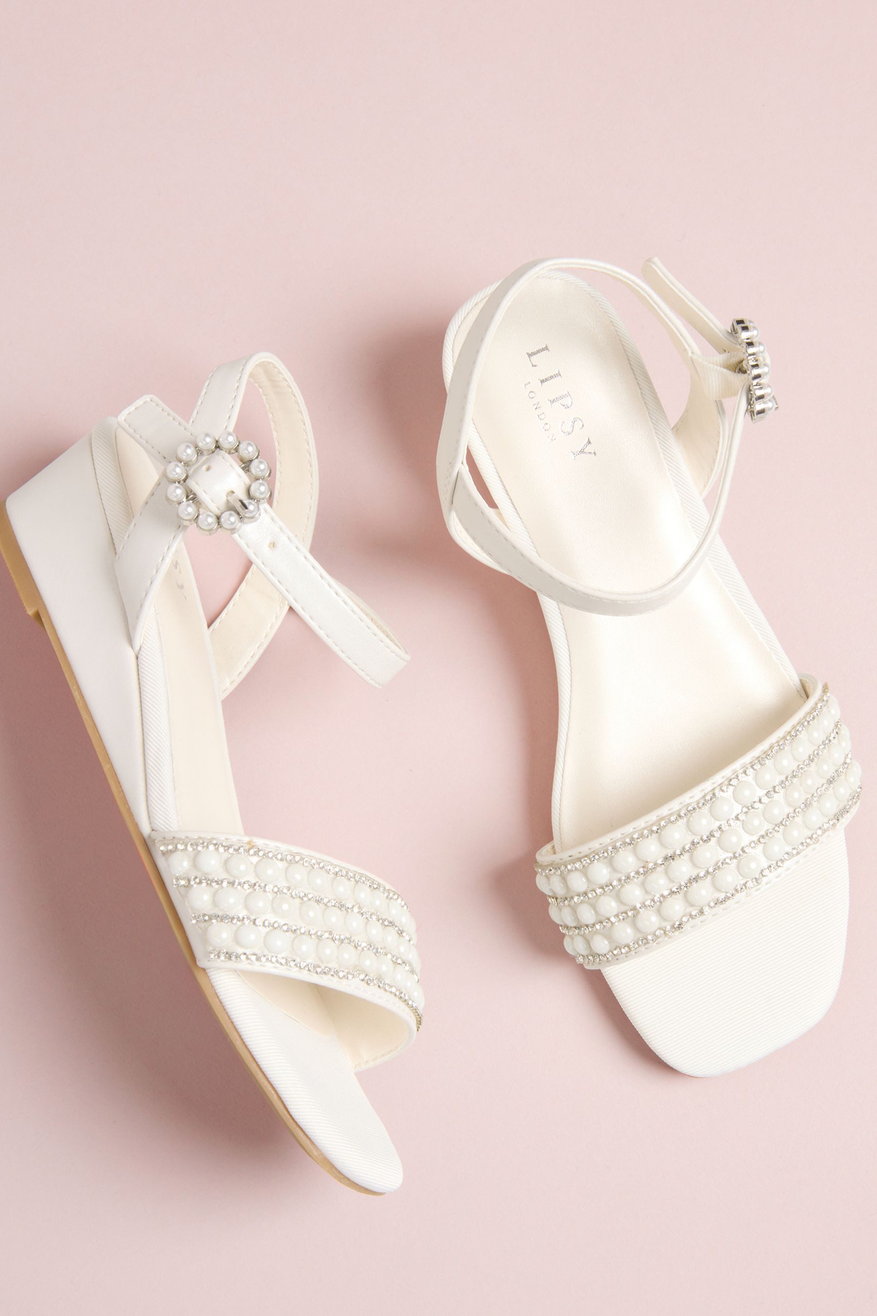 LIPSY Lipsy Schimmernde, festliche Sandaletten Keilsandalette (1-tlg)