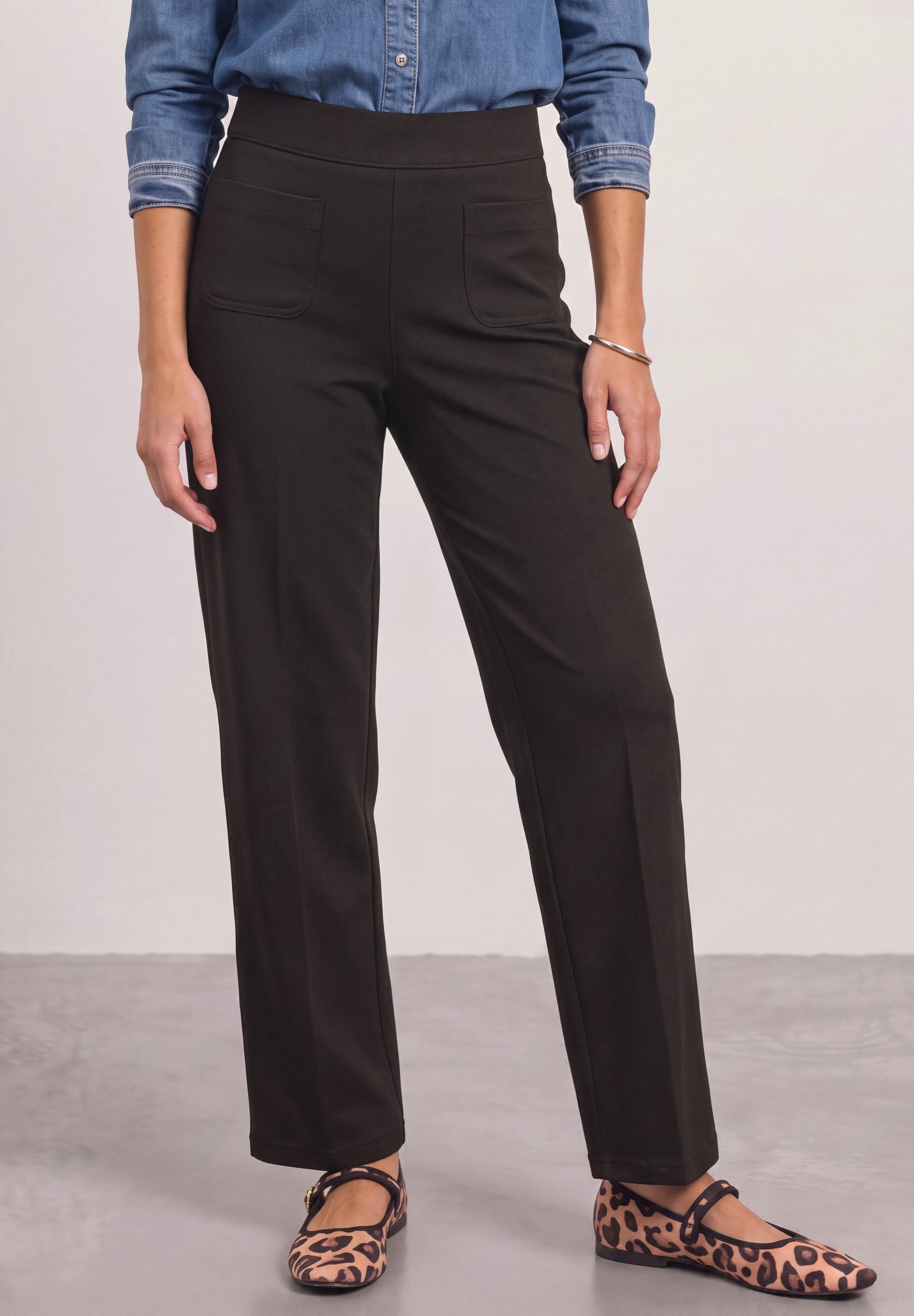 STREET ONE Jerseyhose High Waist