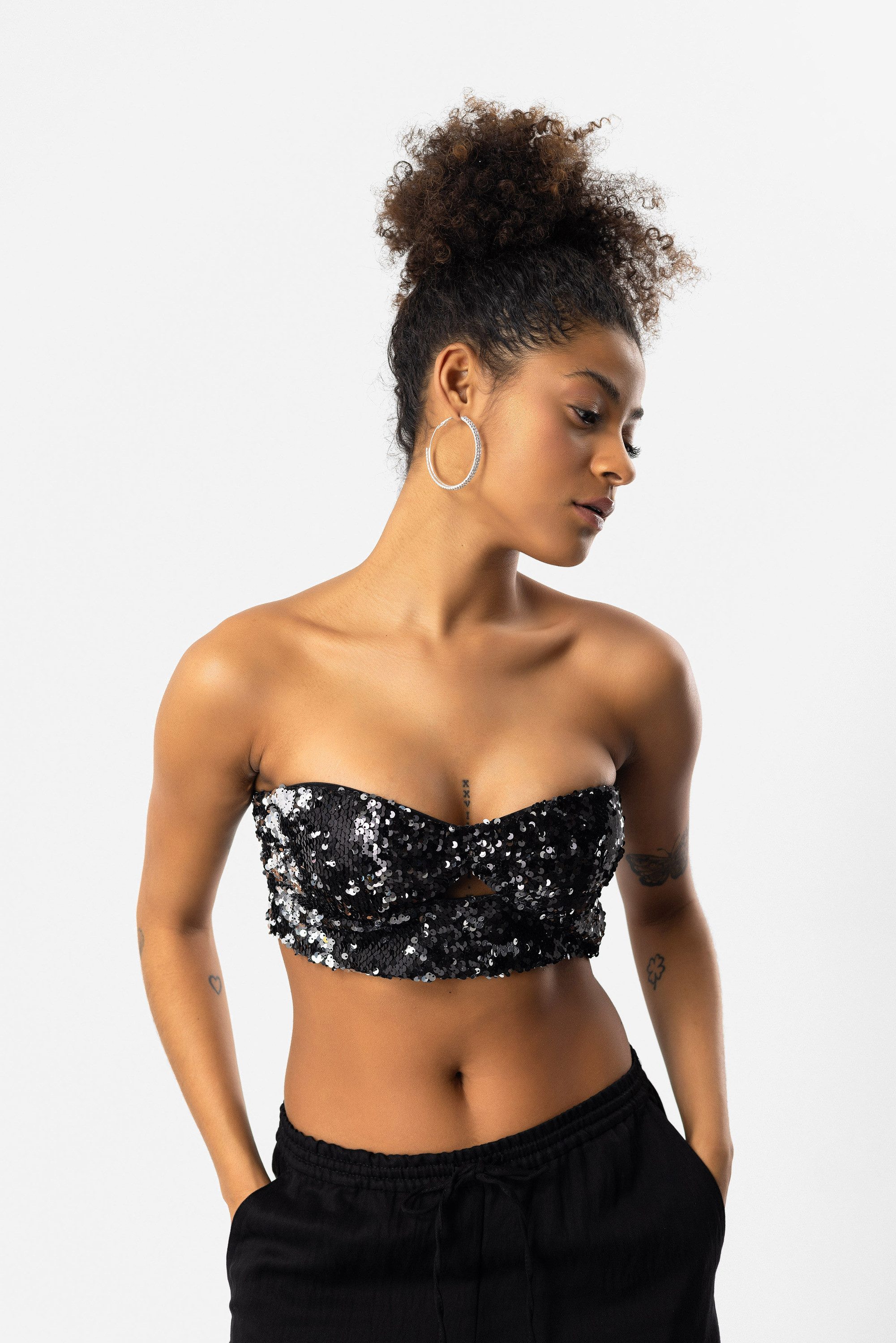 No Matter What Bandeau-BH Pailletten-Design – Bild 4 von 5
