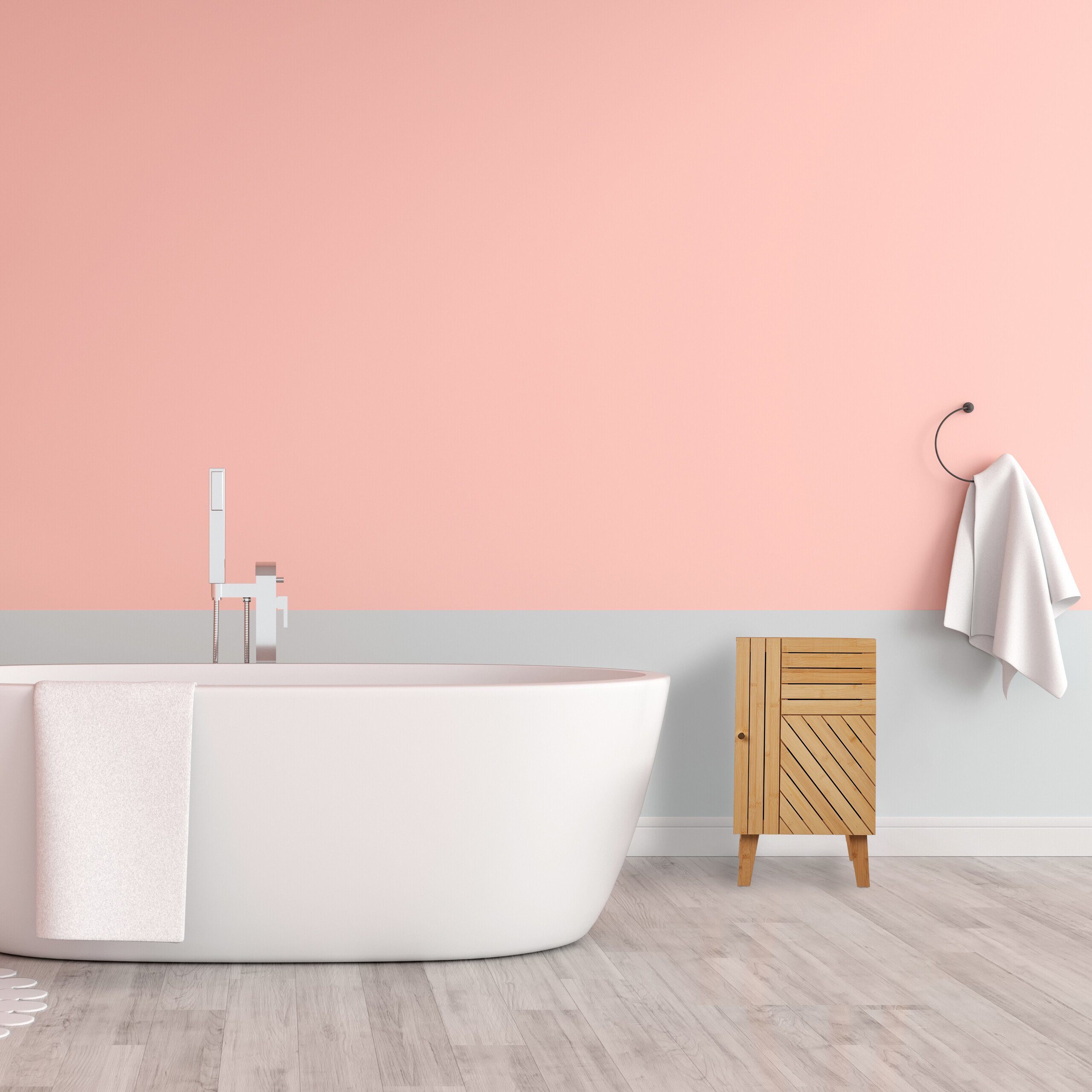 relaxdays Badkommode Badschrank Bambus