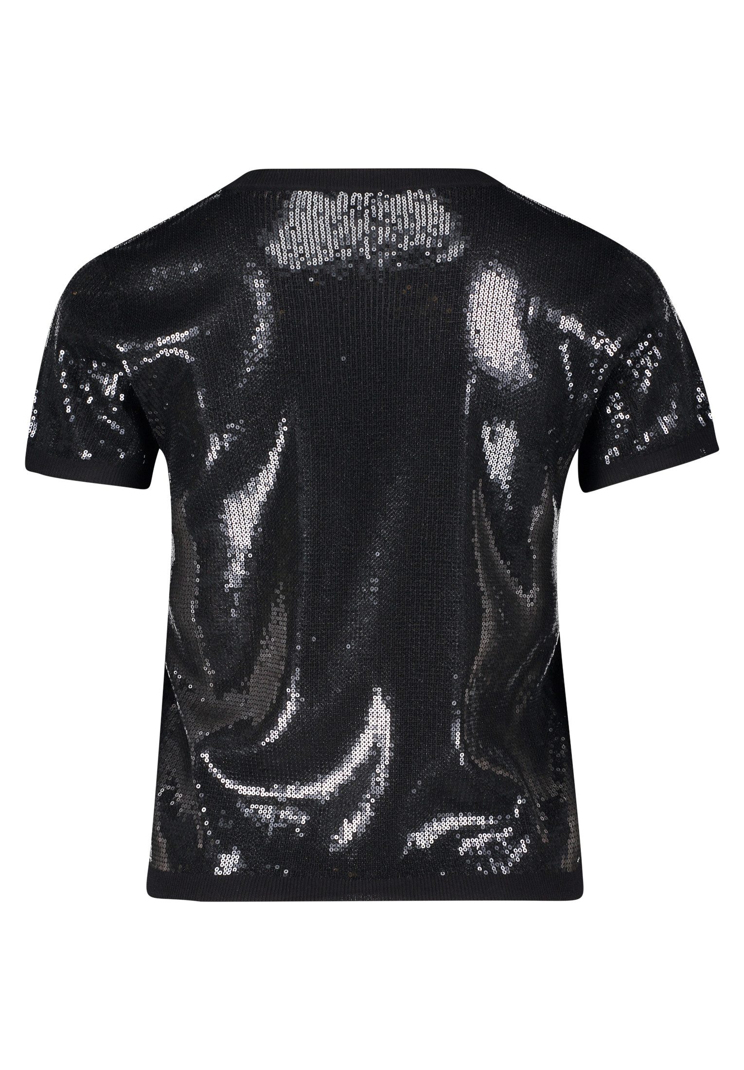 Vera Mont Kurzarmshirt Damen mit Rundhalsausschnitt (1-tlg) Pailletten