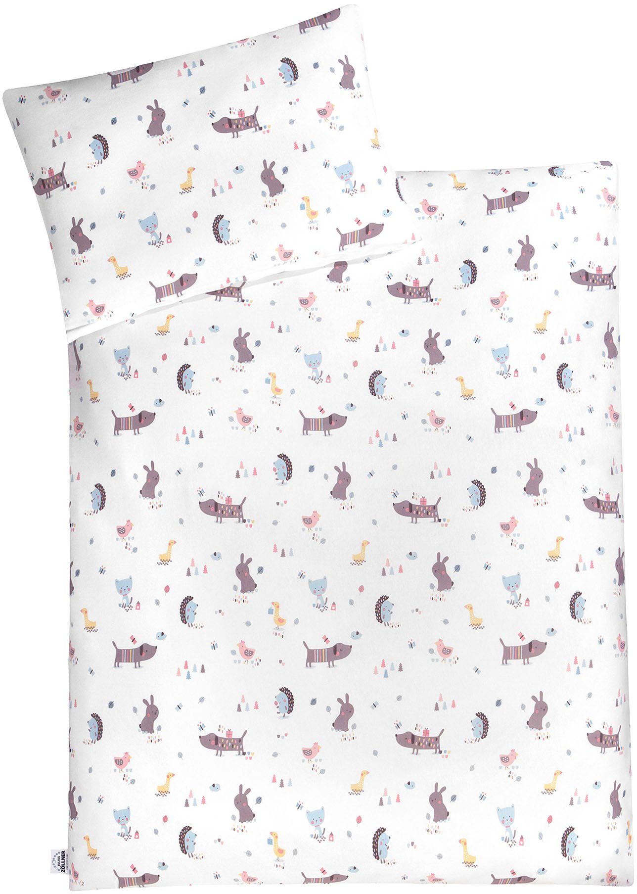 Julius Zöllner Kinderbettwäsche Crazy Animals, Jersey, günstig online kaufen