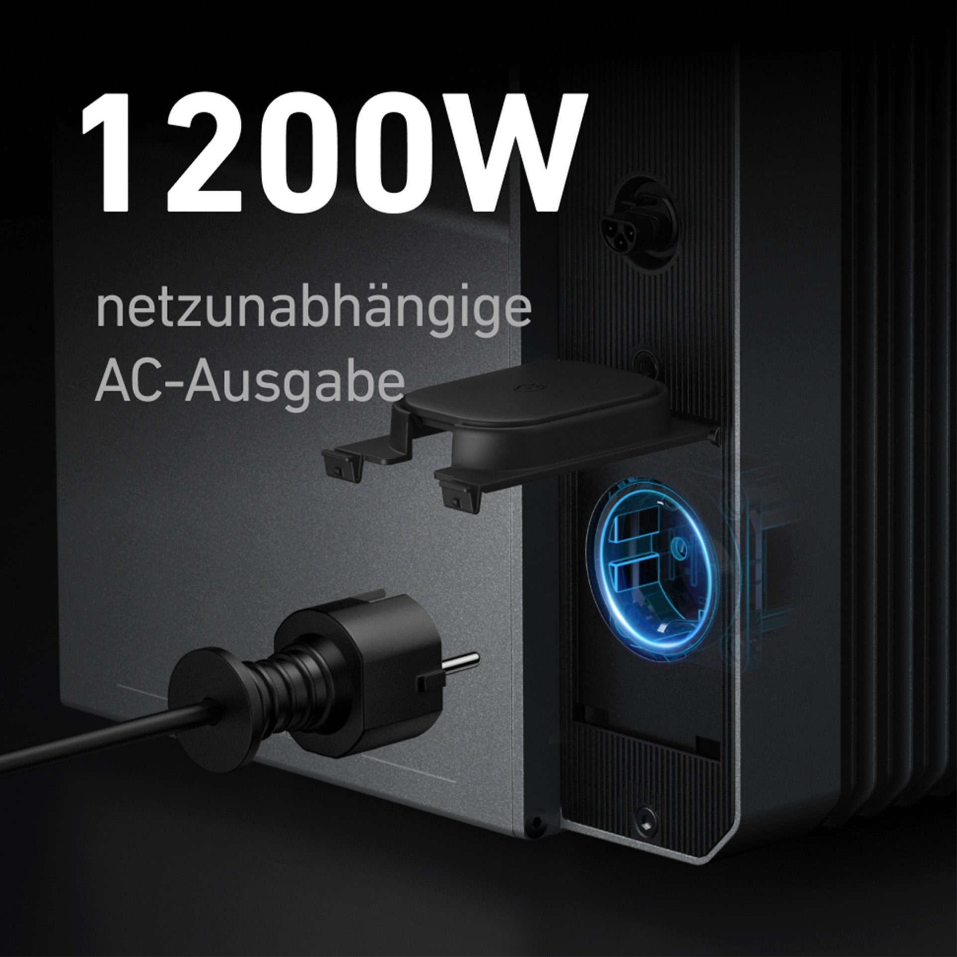Anker Solaranlage Anker SOLIX Solarbank 2 E1600 AC Speicher 1600Wh mit/ohne Smart Meter, 2000 W, (Set, 1600Wh All-in-One Stromspeicher inkl), LiFePO4, IP65, Mik – Bild 5 von 5