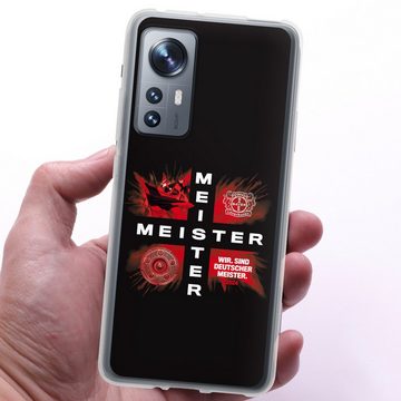 DeinDesign Handyhülle Bayer 04 Leverkusen Meister Offizielles Lizenzprodukt, Xiaomi 12 5G Silikon Hülle Bumper Case Handy Schutzhülle