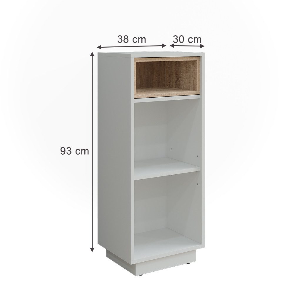 Vicco Midischrank Beatrice, Weiß/Sonoma, 38 x günstig online kaufen