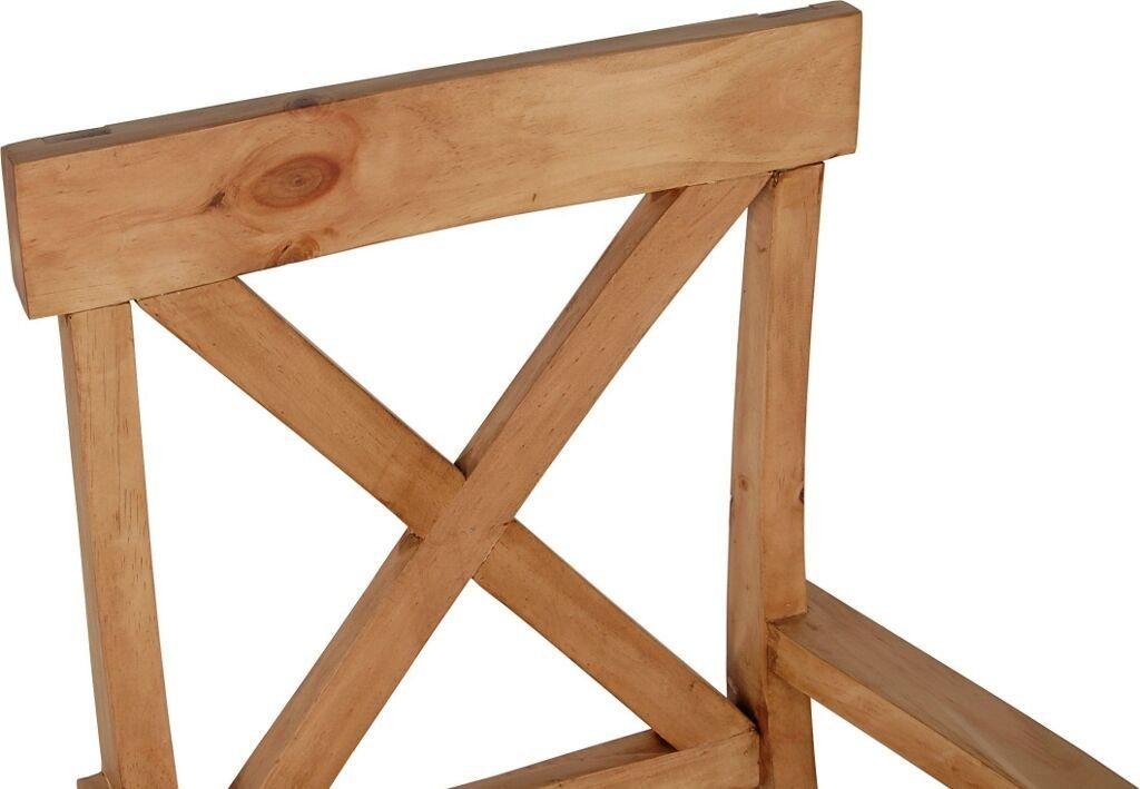 MiaMöbel Armlehnstuhl Mexico, aus massivem Pinienholz Honig