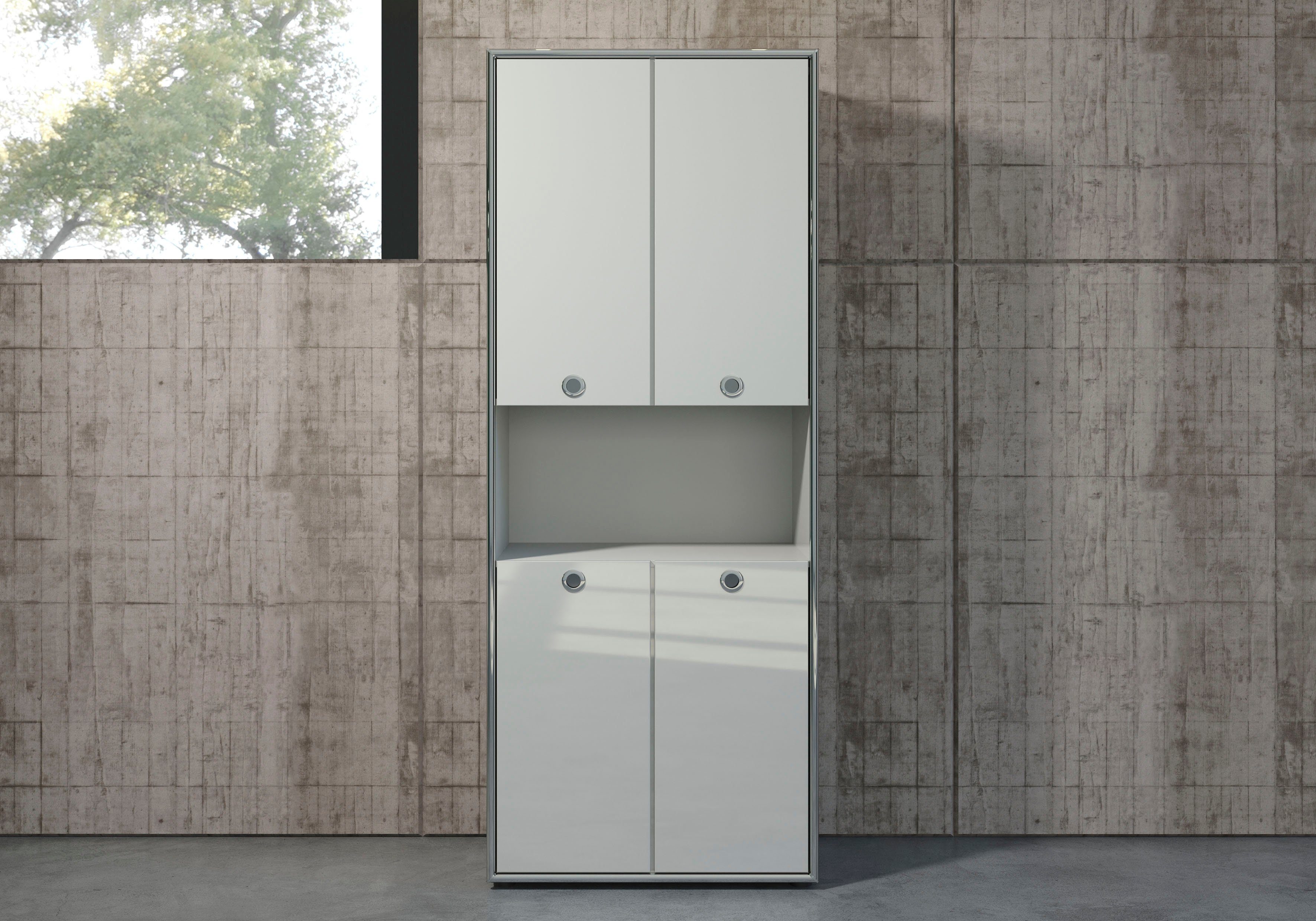 trendteam Aktenschrank Infinity elegante Hochglanzoptik