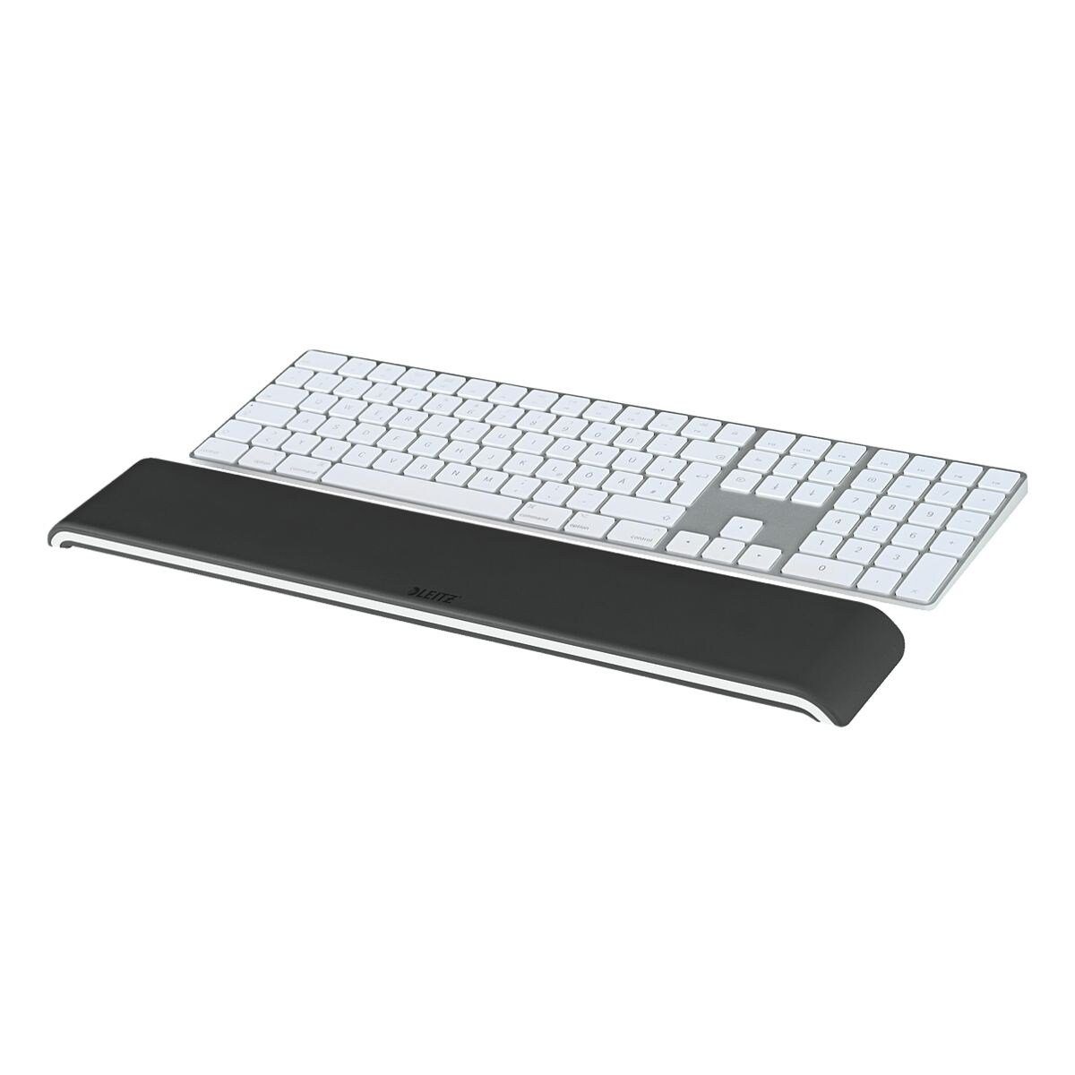 LEITZ mit schwarz WOW, Tastatur-Handballenauflage Schaumstofffüllung Ergo