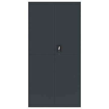 furnicato Aktenschrank Anthrazit 90x40x180 cm Stahl