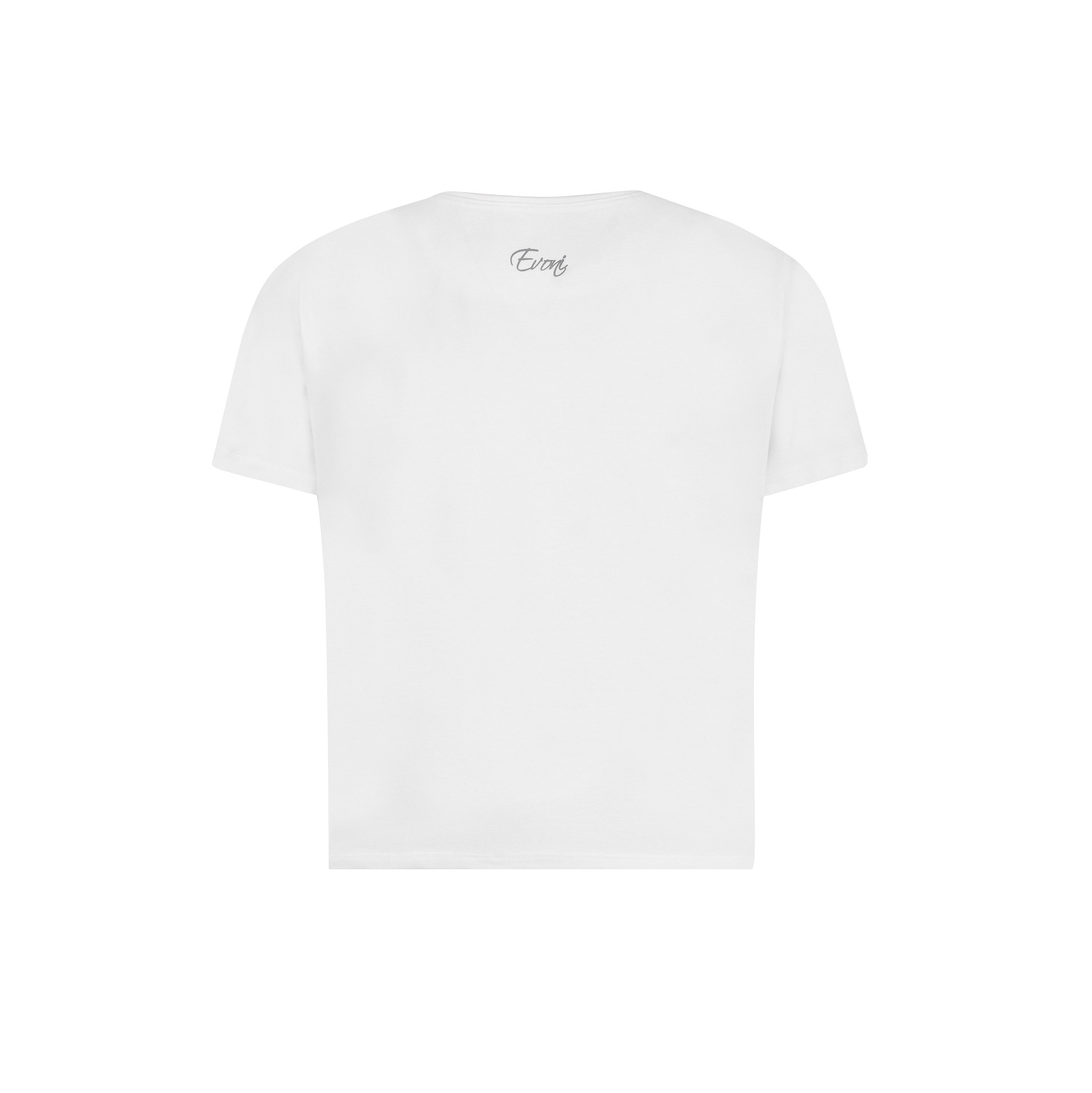 Evoni T-Shirt Damen kurzes Kurzarmshirt aus günstig online kaufen