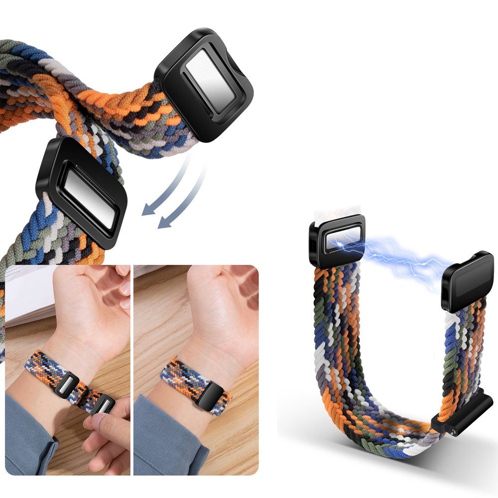 Uhrenarmband Watch 6/5/4 Kompatibel Galaxy Samsung mit FELIXLEO Armband Geflochtenes