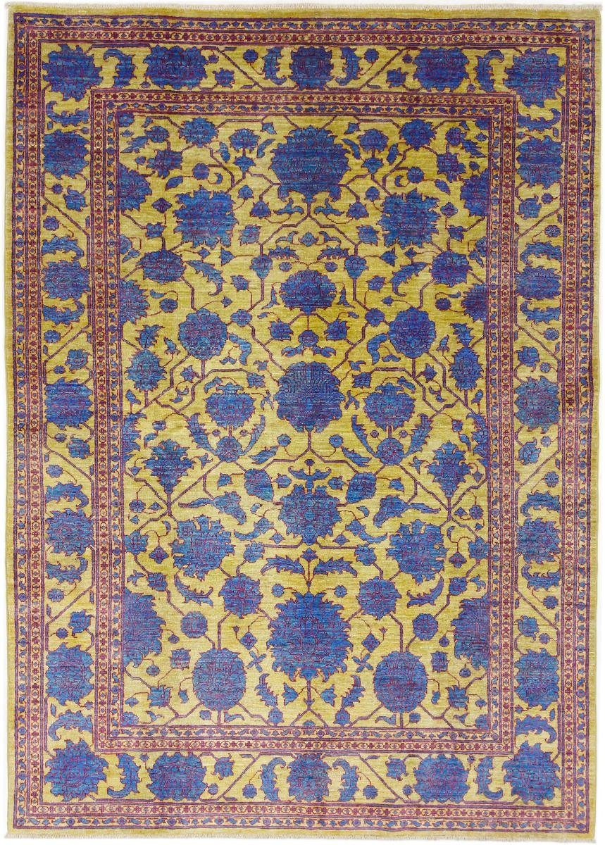 Orientteppich Colored Ziegler Farahan 167x228 Handgeknüpfter Moderner, Nain Trading, rechteckig, Höhe: 6 mm