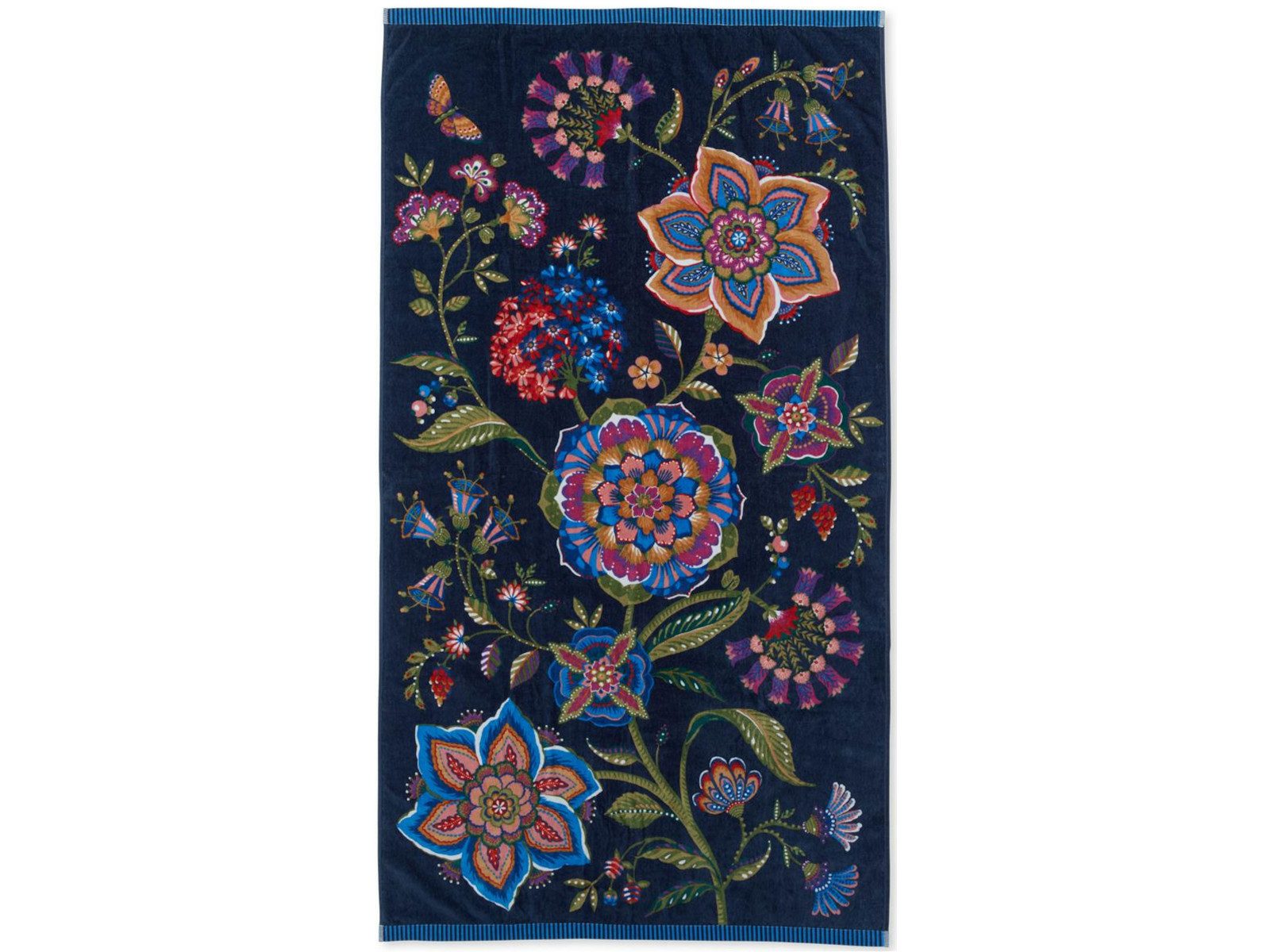 PiP Studio Полотенца Viva la Vida dunkelblau Badetuch 100x180cm (1 Stück), 100% Baumwolle (329676)