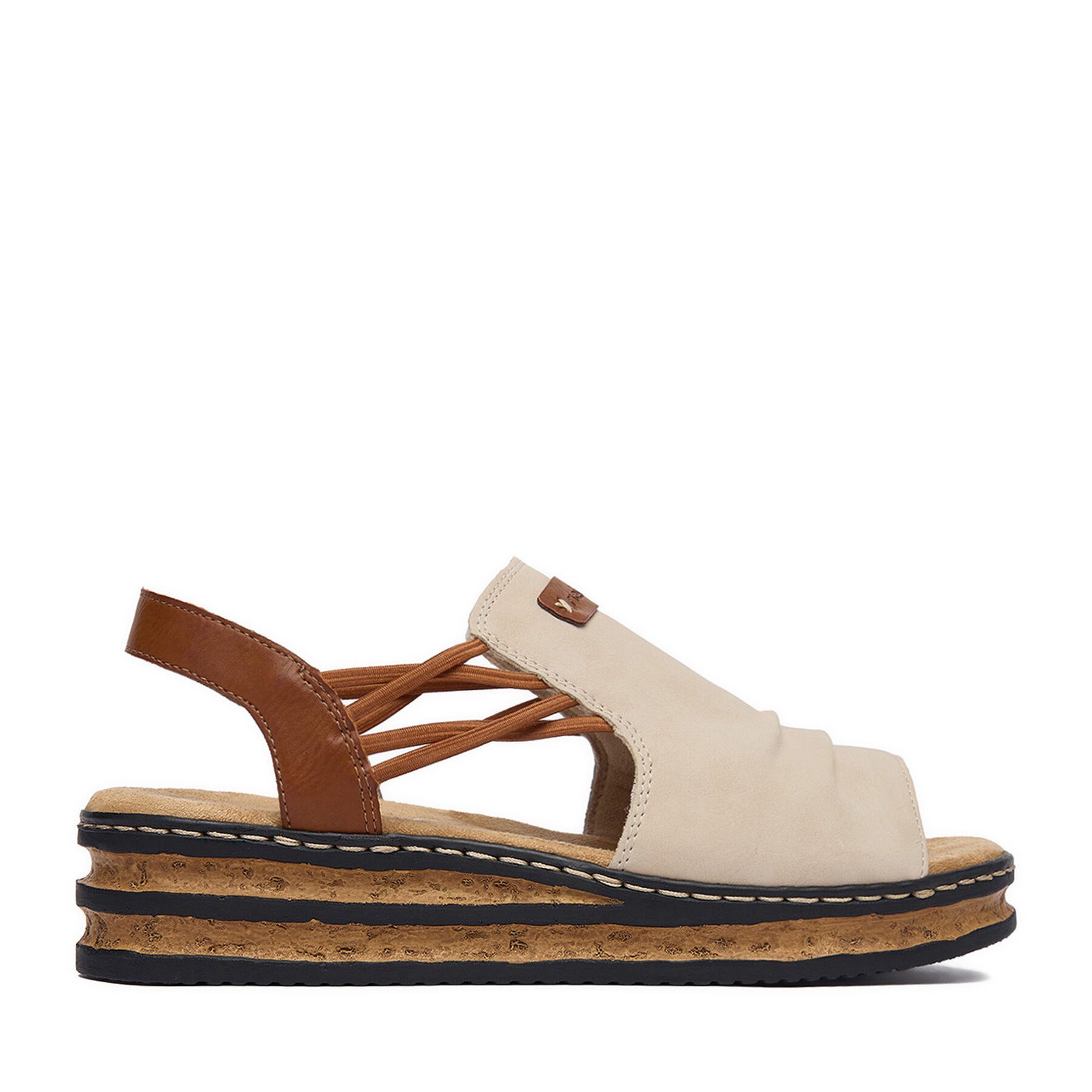 Rieker Rieker Damen-Sandalen Beige, Braun 62962-60 Sandale