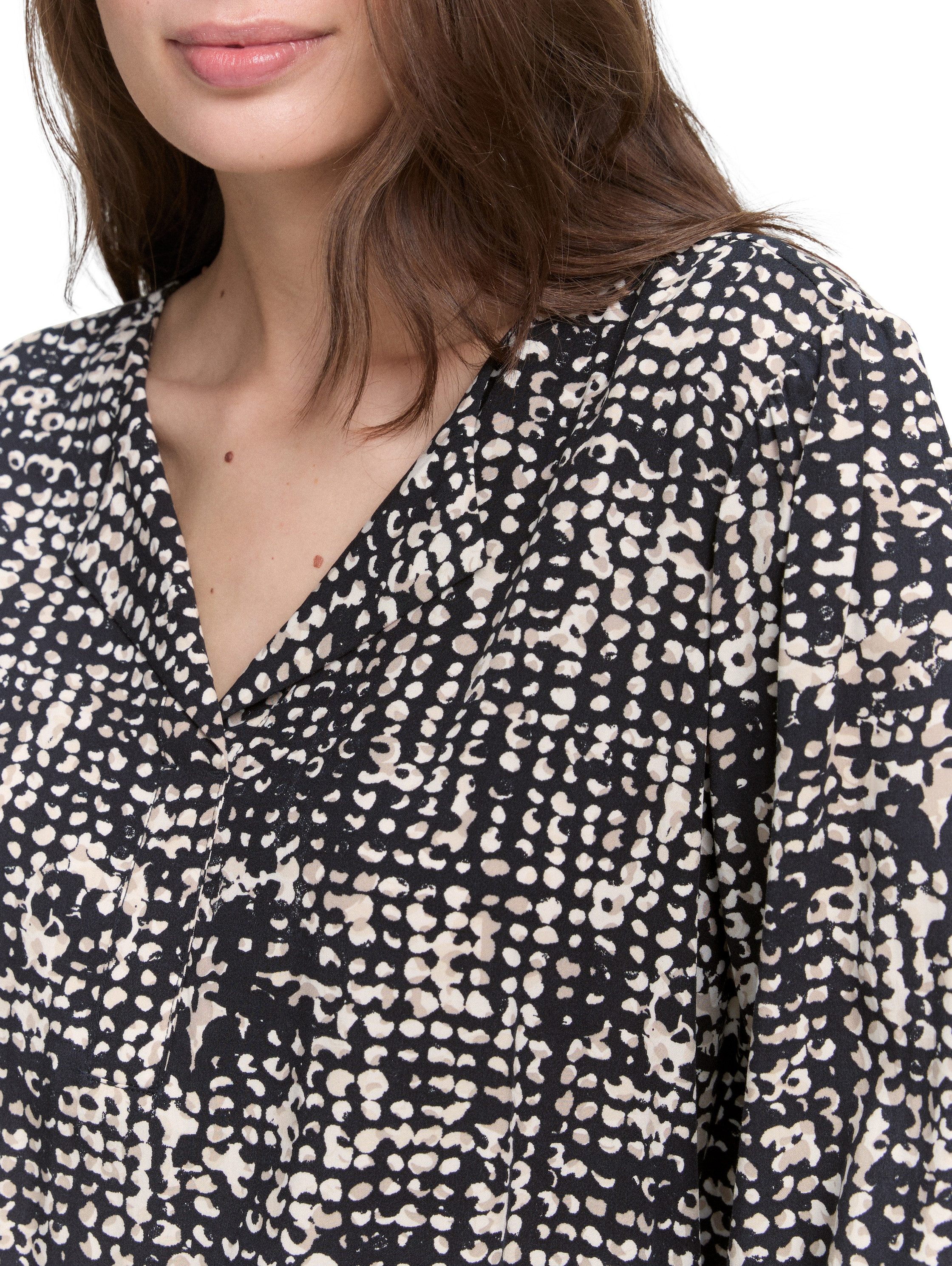 TOM TAILOR Shirtbluse mit All-Over Print