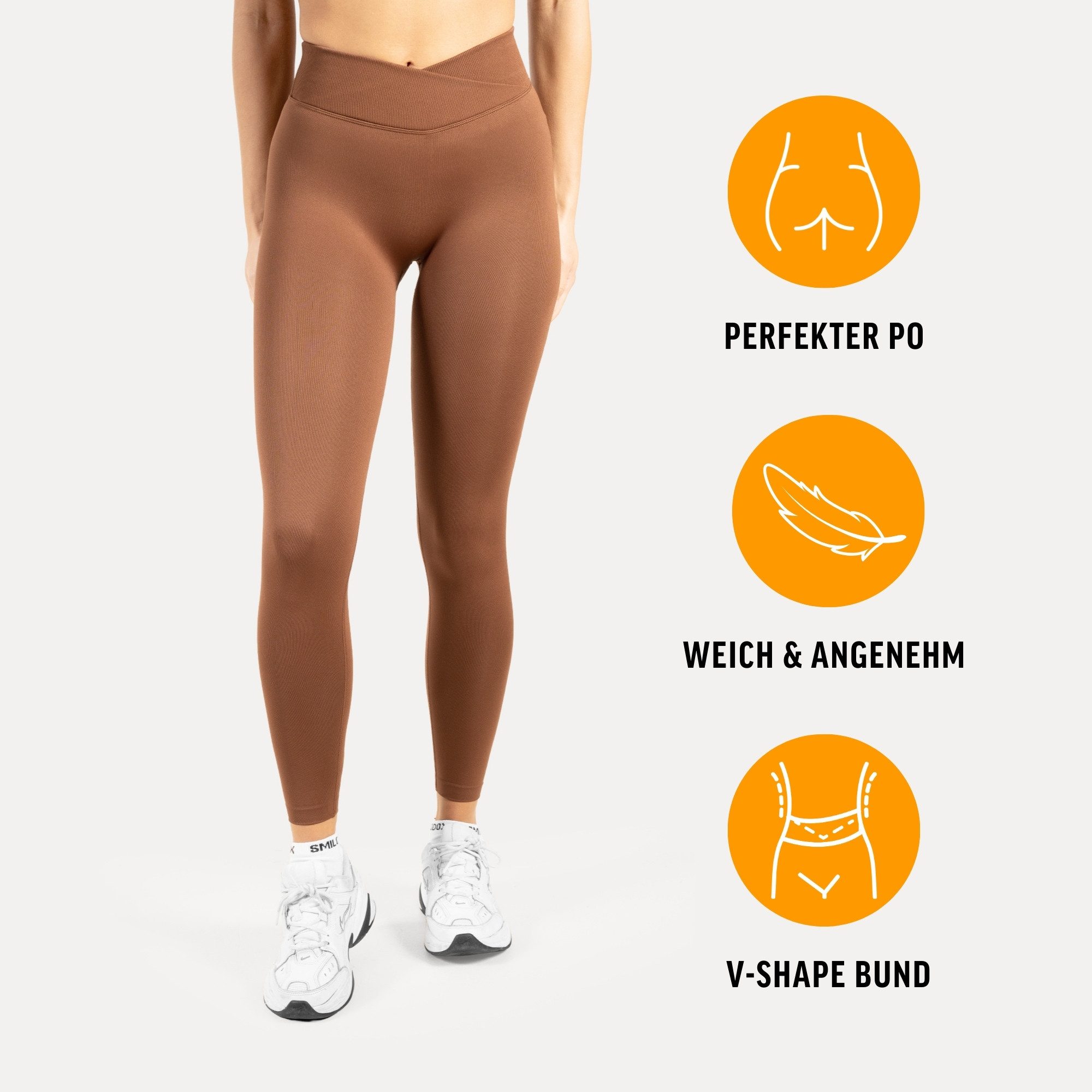 Smilodox Leggings Silvia, High Waist Sporthose Blickdicht Yogahose Booty Sc günstig online kaufen