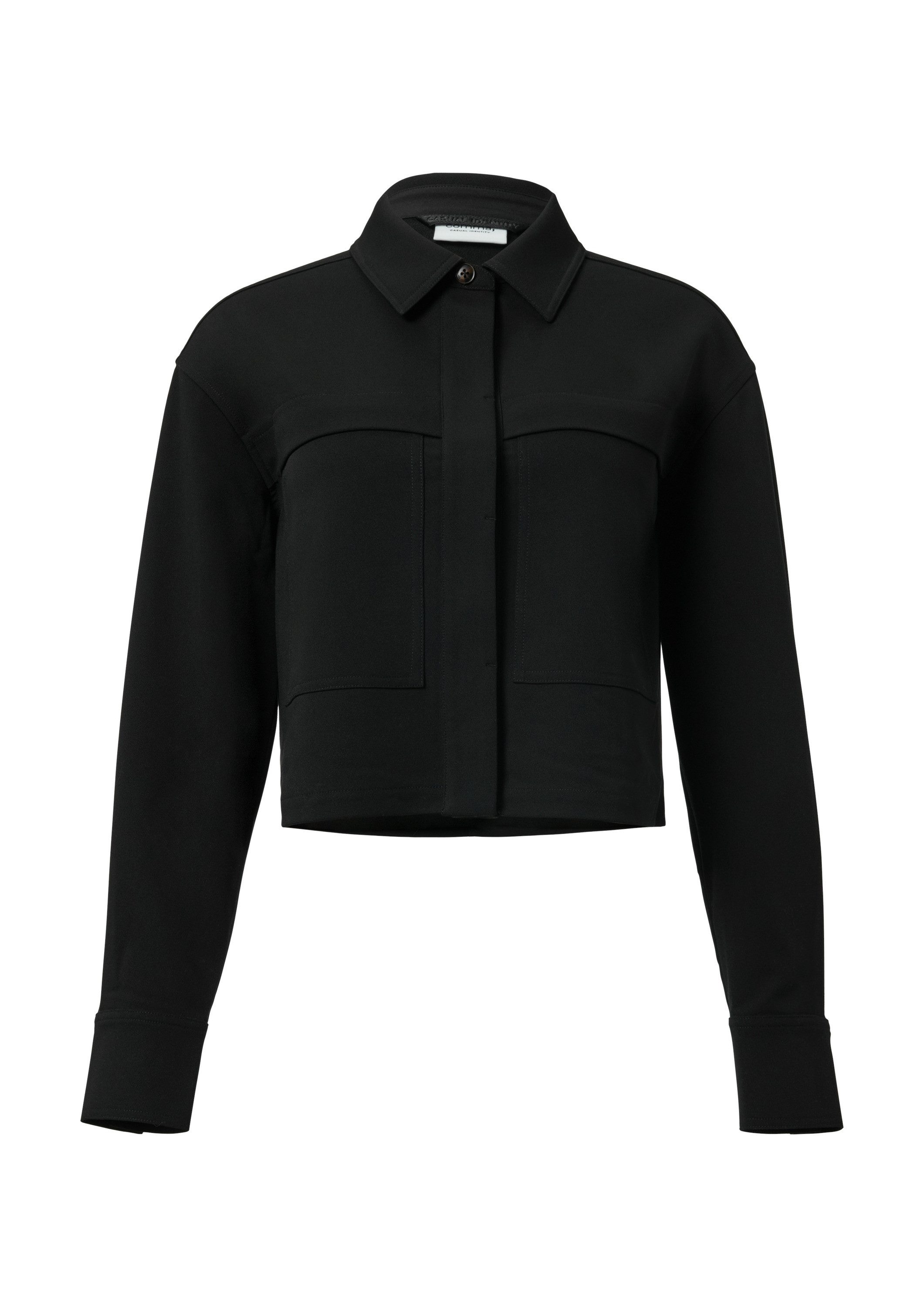 comma Funktionsjacke Indoor-Jacke Kurze Jacke mit aufgesetzten Taschen