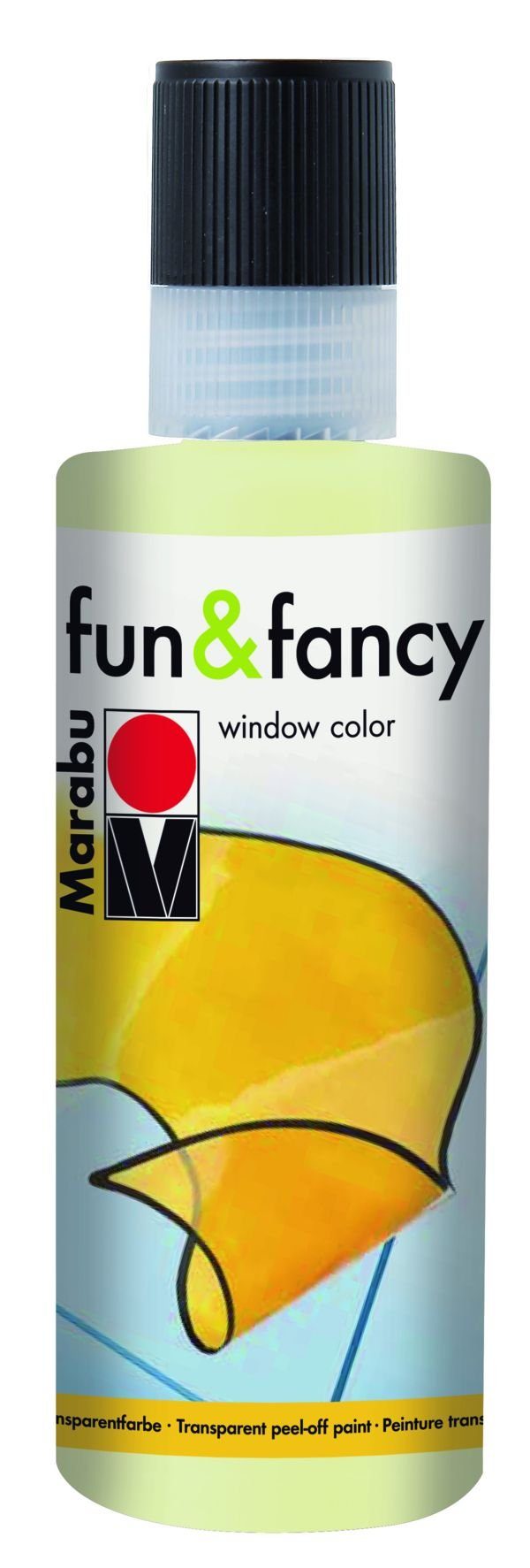 Marabu Kugelschreiber Window Color fun&fancy - Nachleucht-Gelb 872, 80 | Kugelschreiber