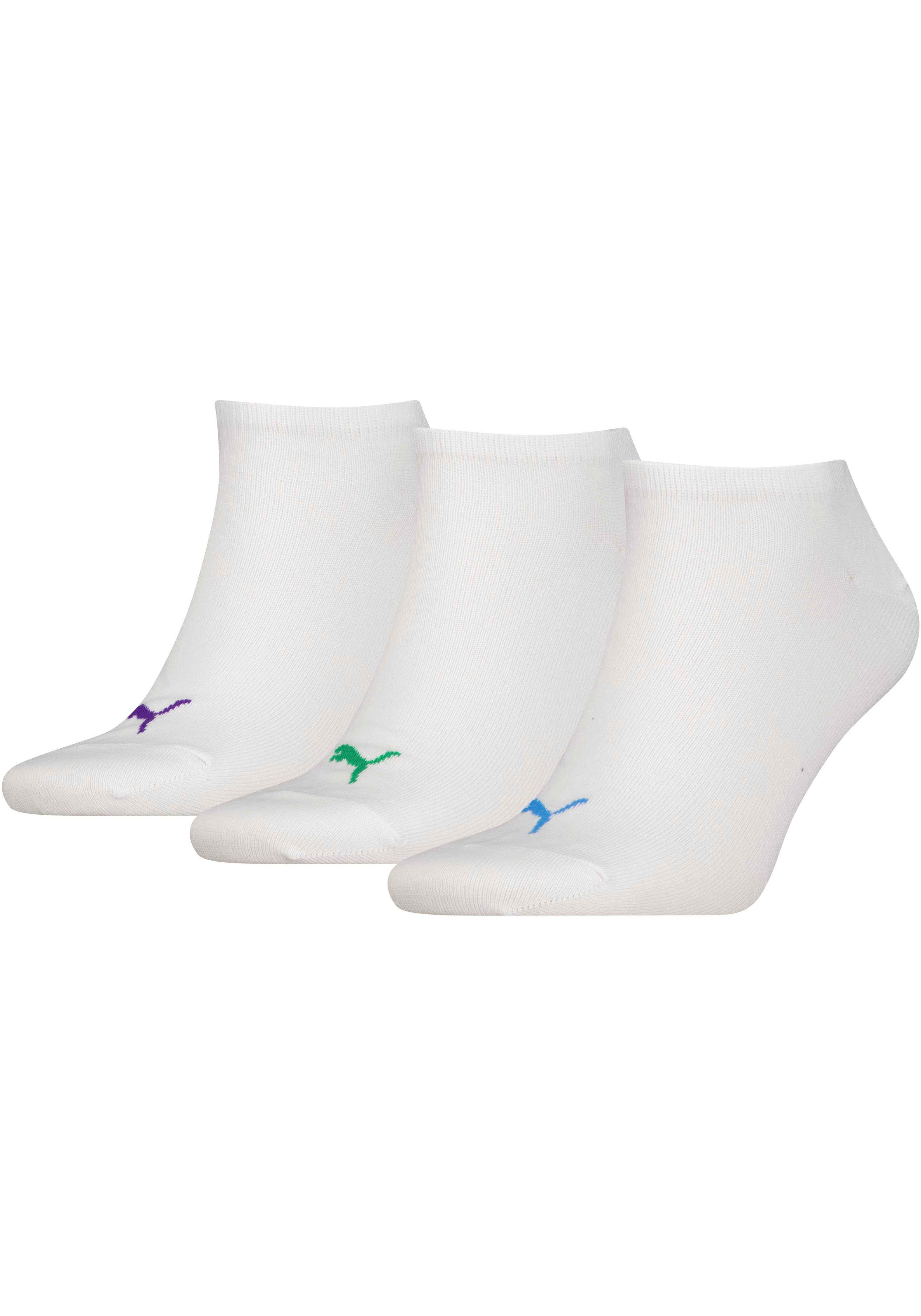 SNEAKER white Sneakersocken colour (Packung, UNISEX 3-Paar) PUMA PLAIN Unisex-Kurzsocken Unisex PUMA