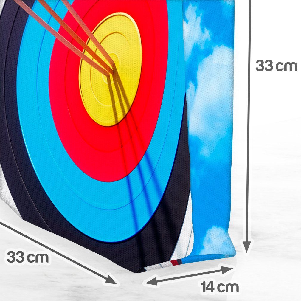 Pfeile Zielscheibe Ziel Bogenschießen Pfeil (1-tlg), Henkeltasche VOID Pr Treffen Schießen Bogen