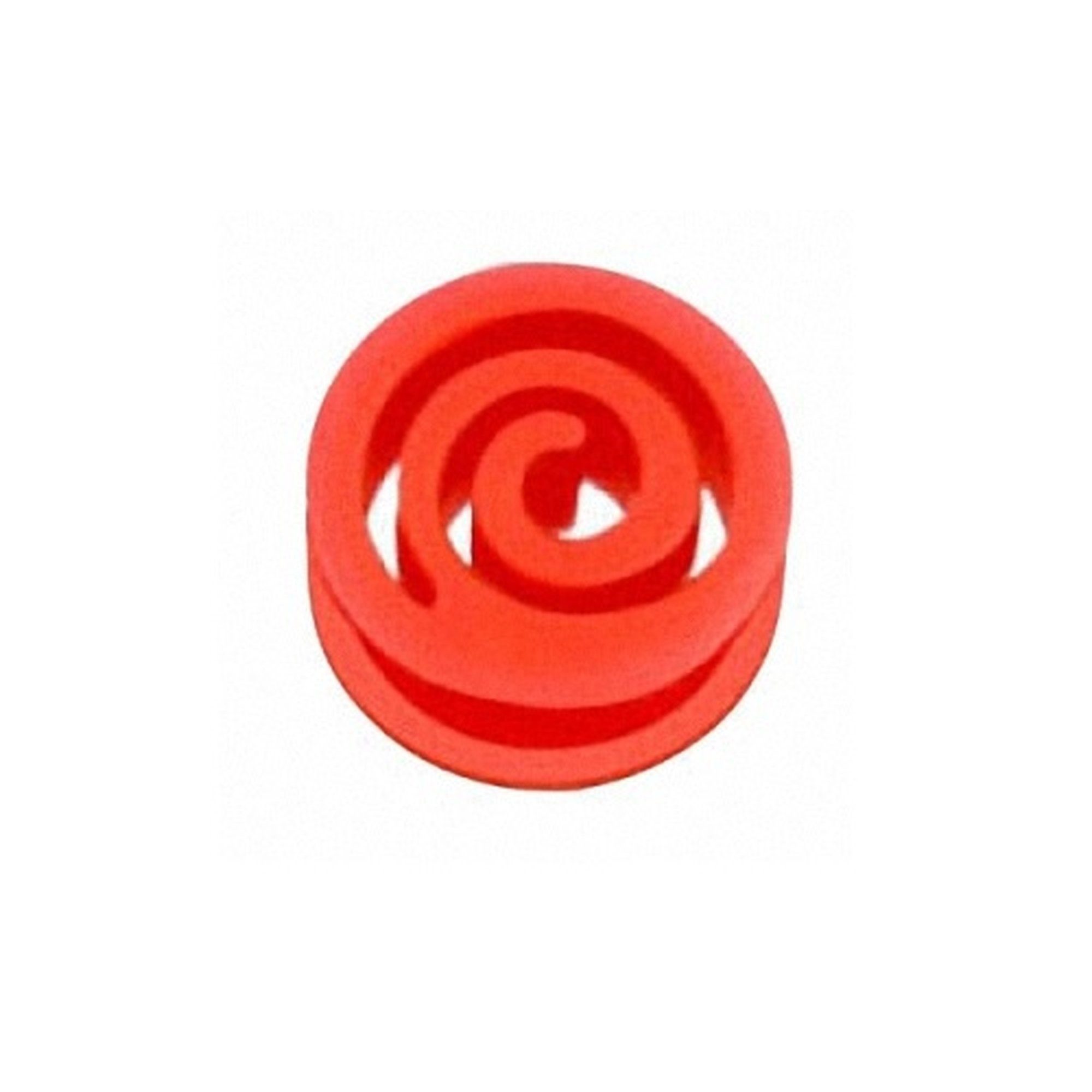 Taffstyle Plug Ohr Plug Flesh Tunnel Ohrpiercing Silikon Spirale, Ohr Plug Flesh Tunnel Piercing Ohrpiercing Silikon Spirale Rot