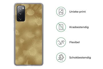 MuchoWow Handyhülle Gold - Farbe - Abstrakt, Phone Case, Handyhülle Samsung Galaxy S20 FE, Silikon, Schutzhülle