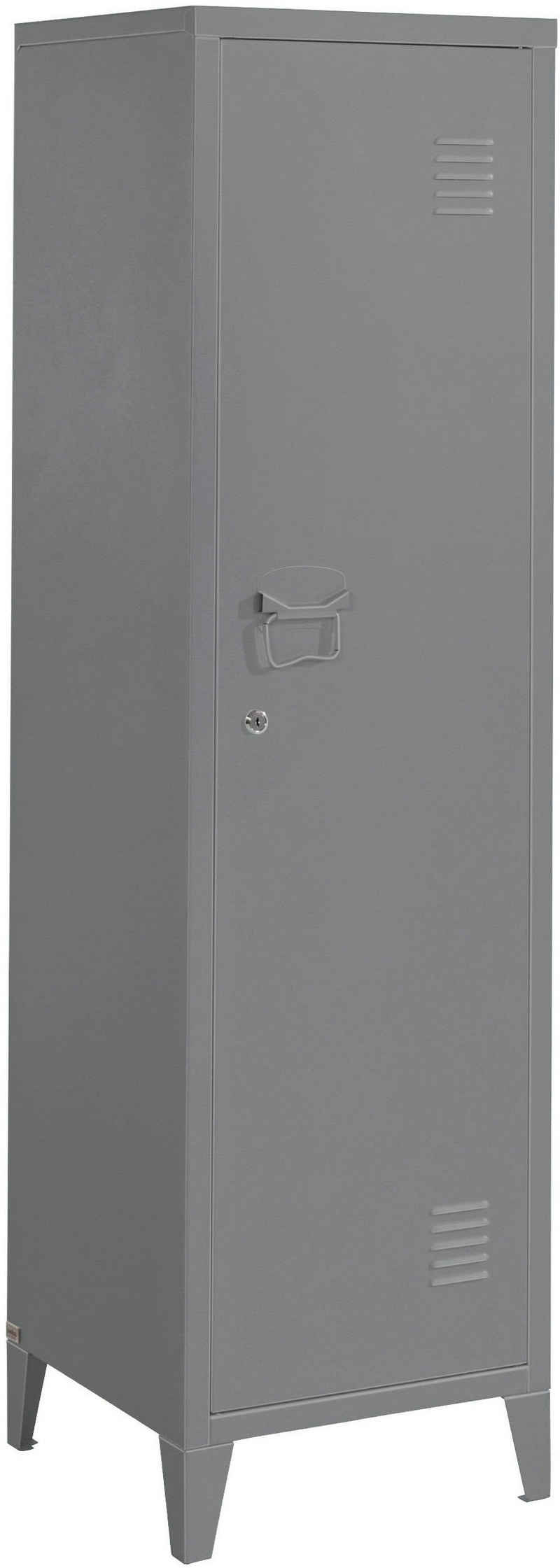 andas Midischrank Jensjorg Midischrank aus Metall, 2 x Einlegeböden hinter der Tür, Höhe 137 cm
