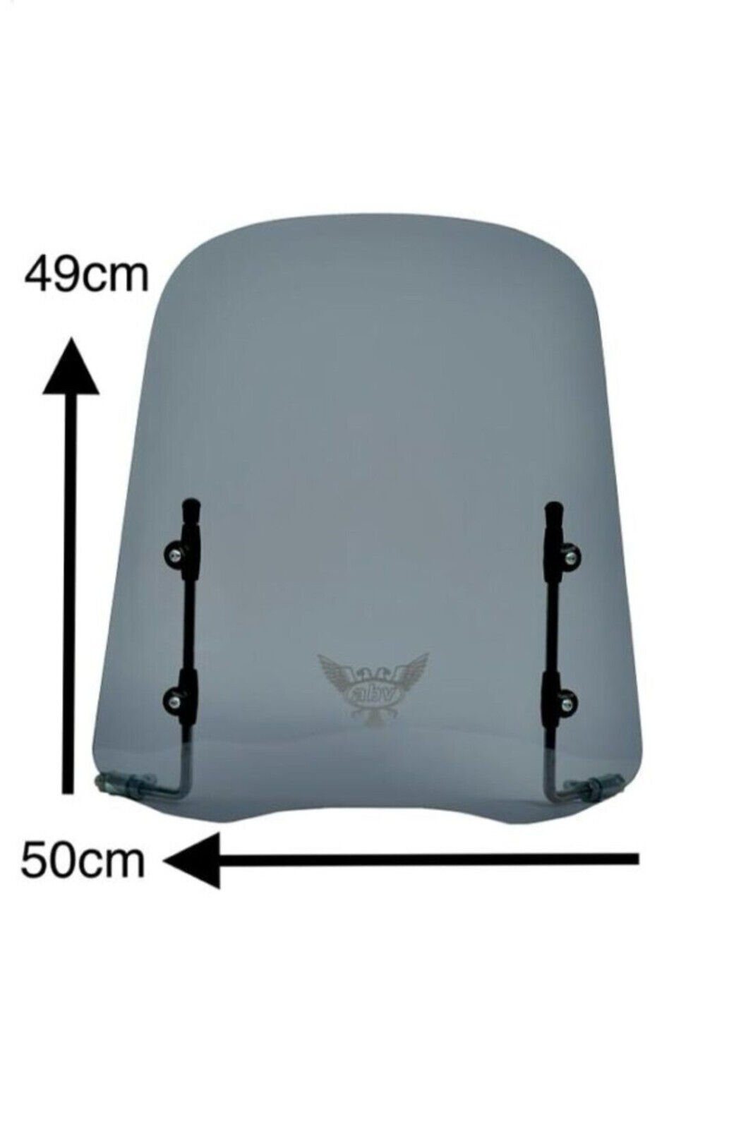 Uzman Fahrrad-Windschild Universal Windschild Windschutzscheibe Mittel getönt Moped/Mofa/Roller (1-St)