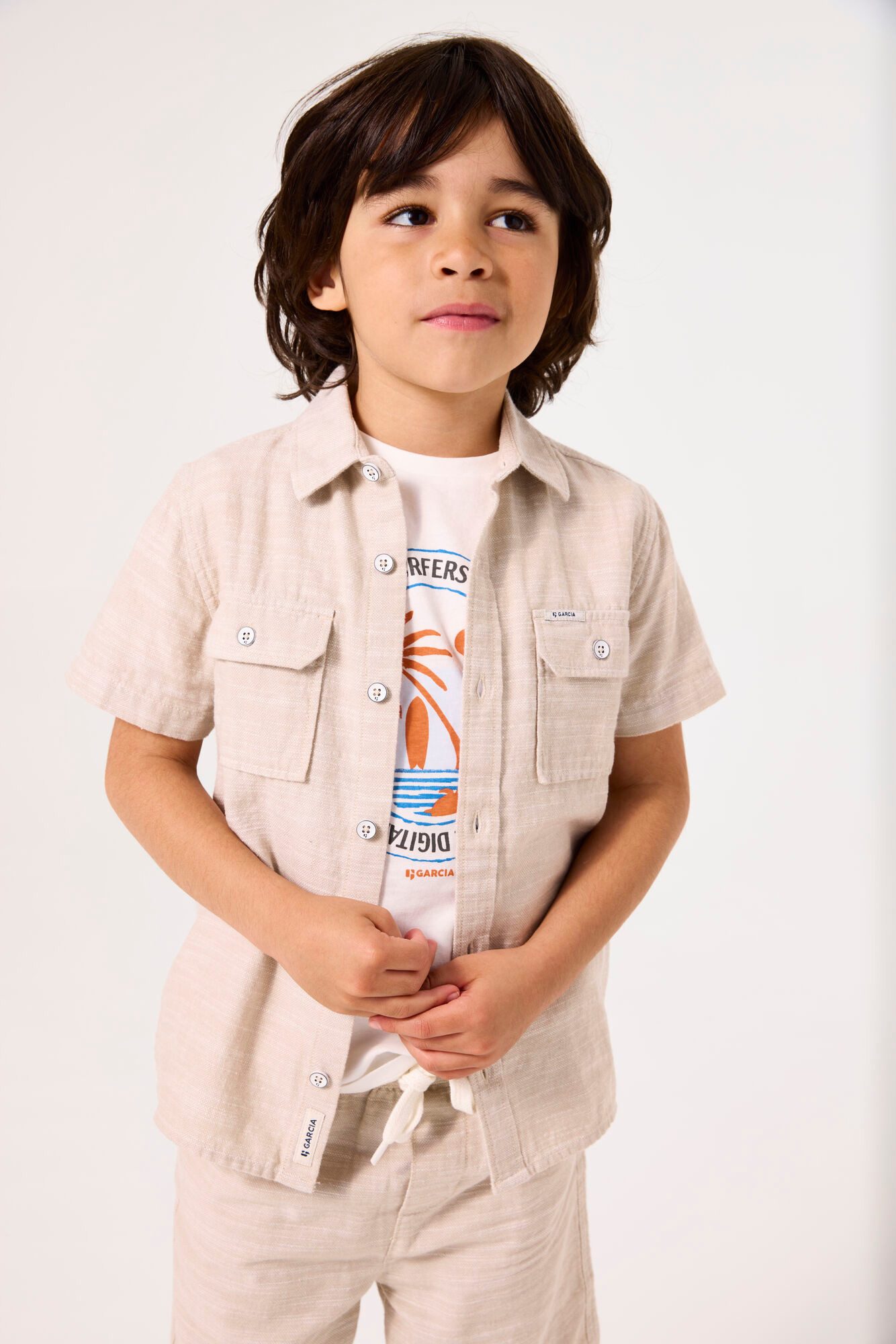 Garcia Kurzarmhemd festlich