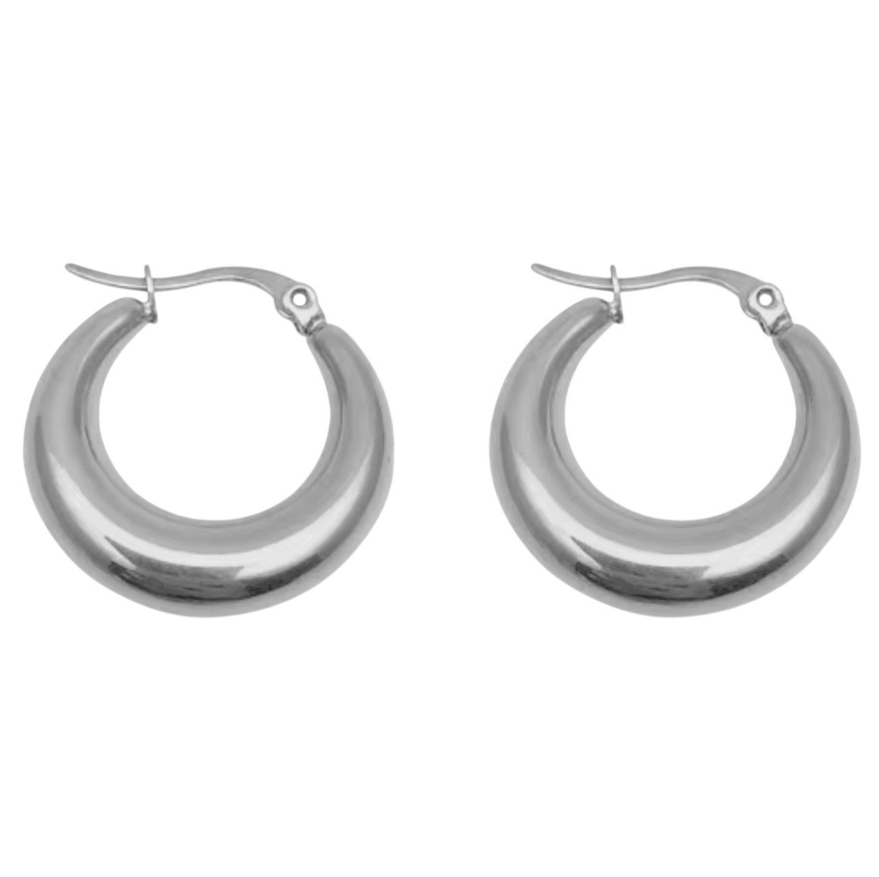 Paar Creolen Ohrcreolen Ohrschmuck Damenohrringe Creole Hoop Ohrringe Ø 38 mm