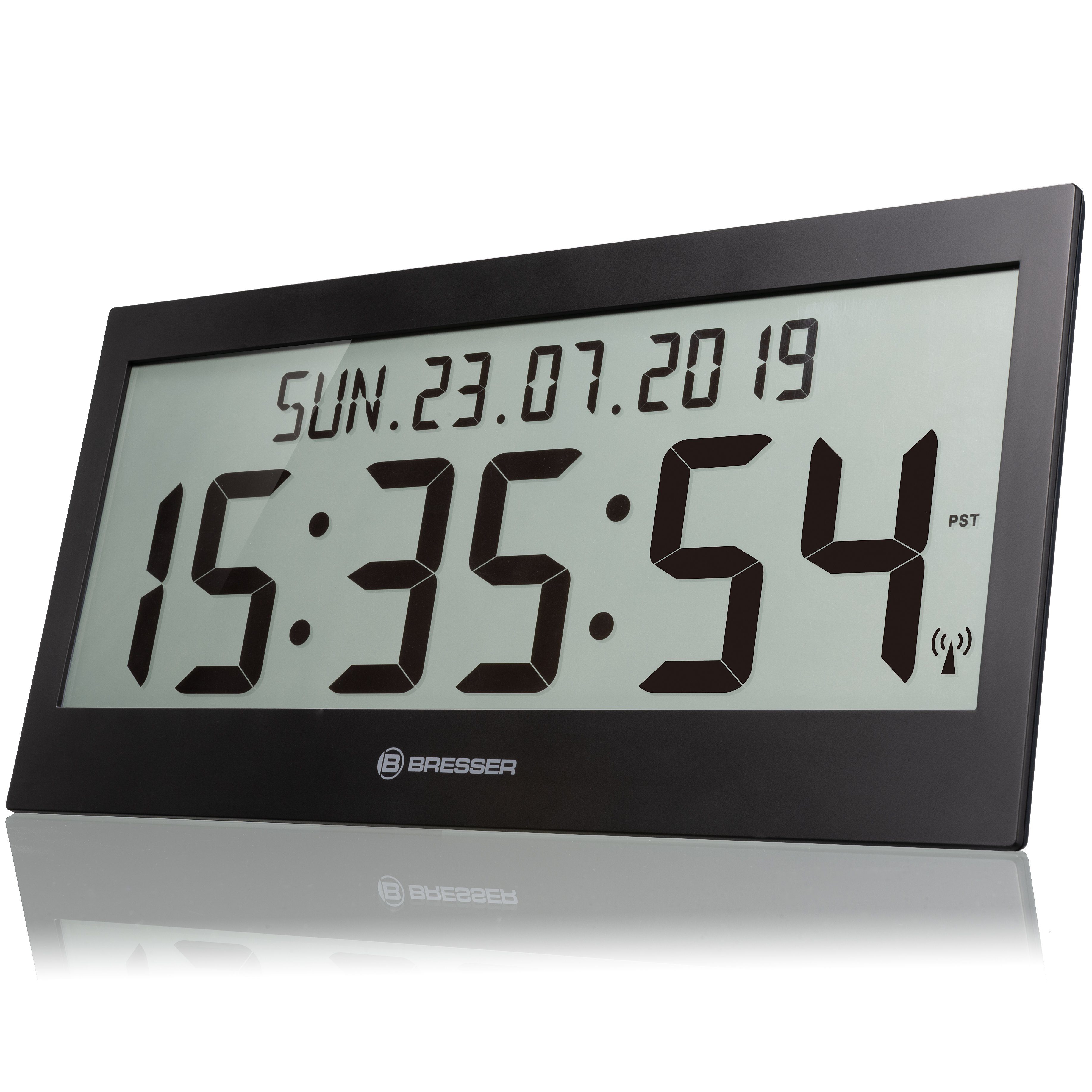 BRESSER Wanduhr »LCD Jumbo DCF Funkuhr Wanduhr« | OTTO