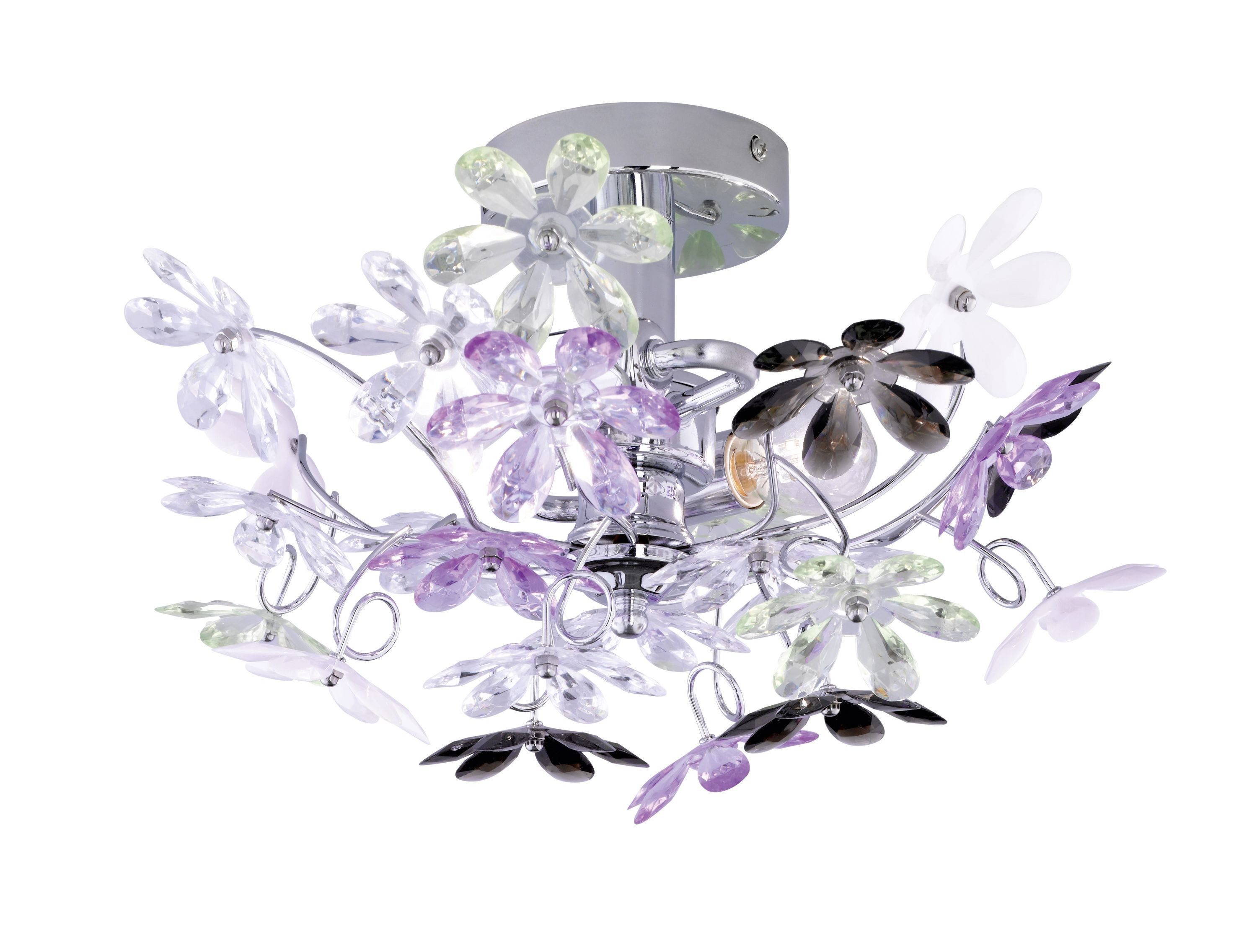 Reality Leuchten Wandleuchte Reality Leuchten Wandleuchte FLOWER DH 38x22 cm bunt Wandlampe