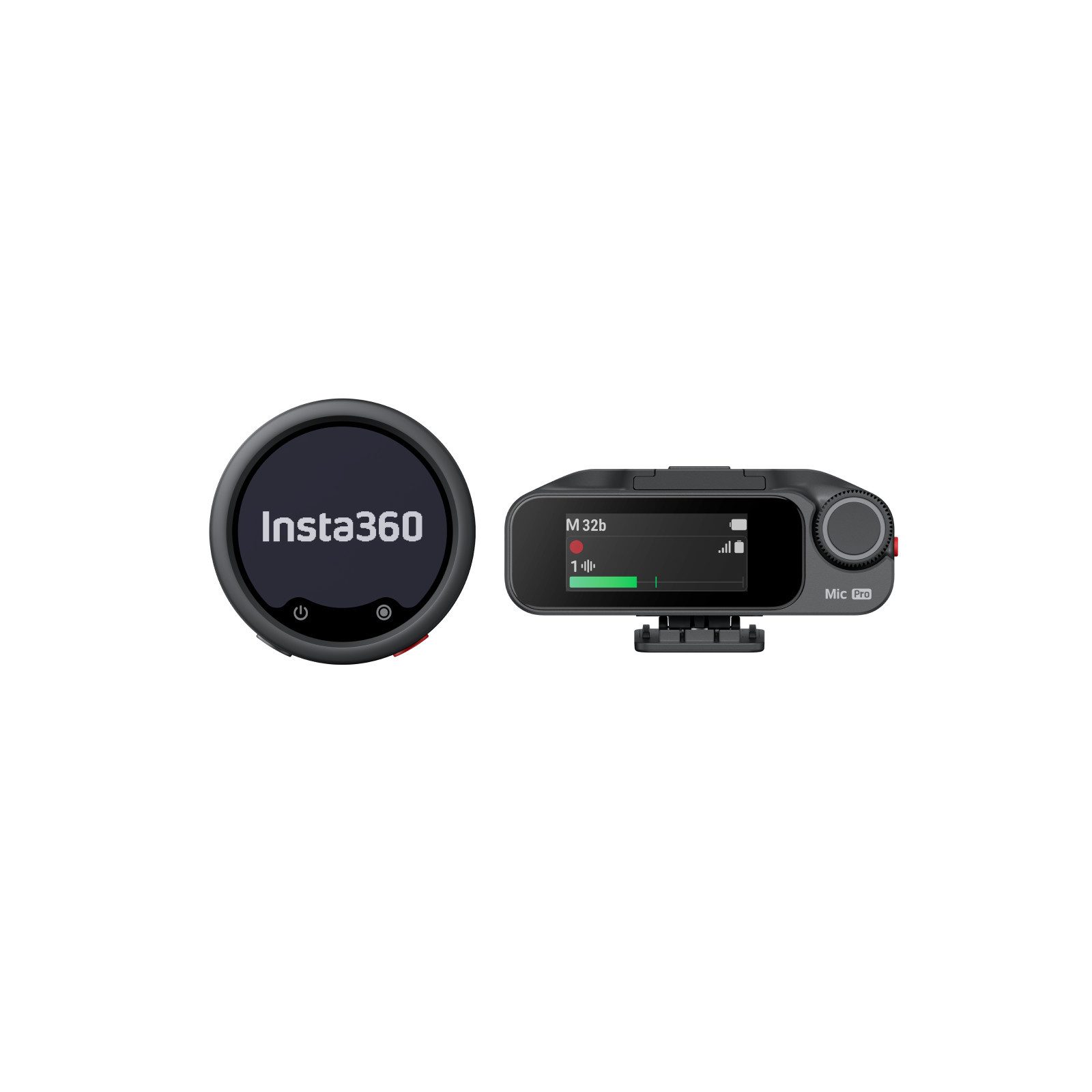 Insta360 Mikrofon, Insta360 Mic Pro, kabelloses Mini-Lavalier-Mikrofon für Phone/Kamera