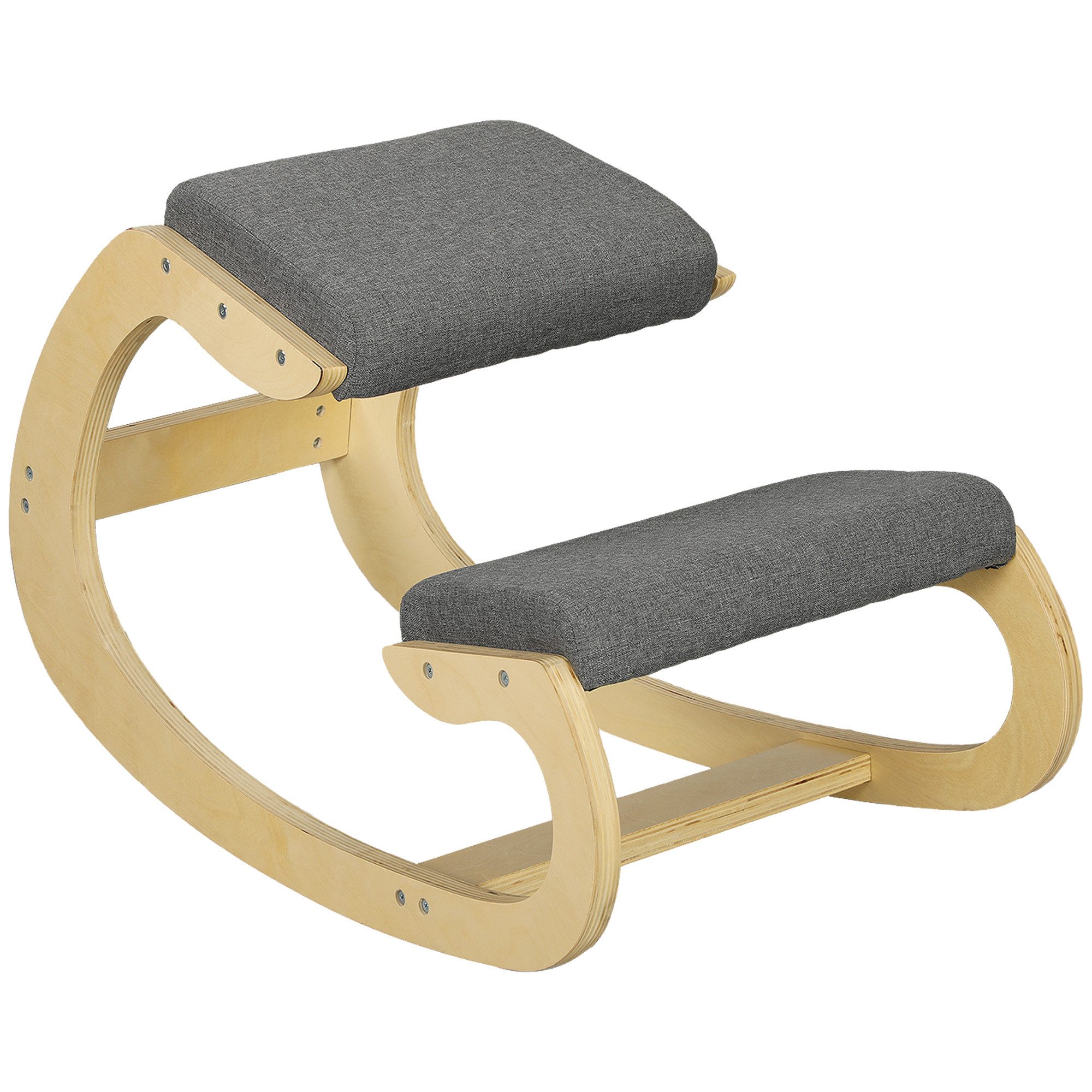 HOMCOM Stuhl Ergonomischer Kniehocker, Schaukelnder Kniestuhl günstig online kaufen