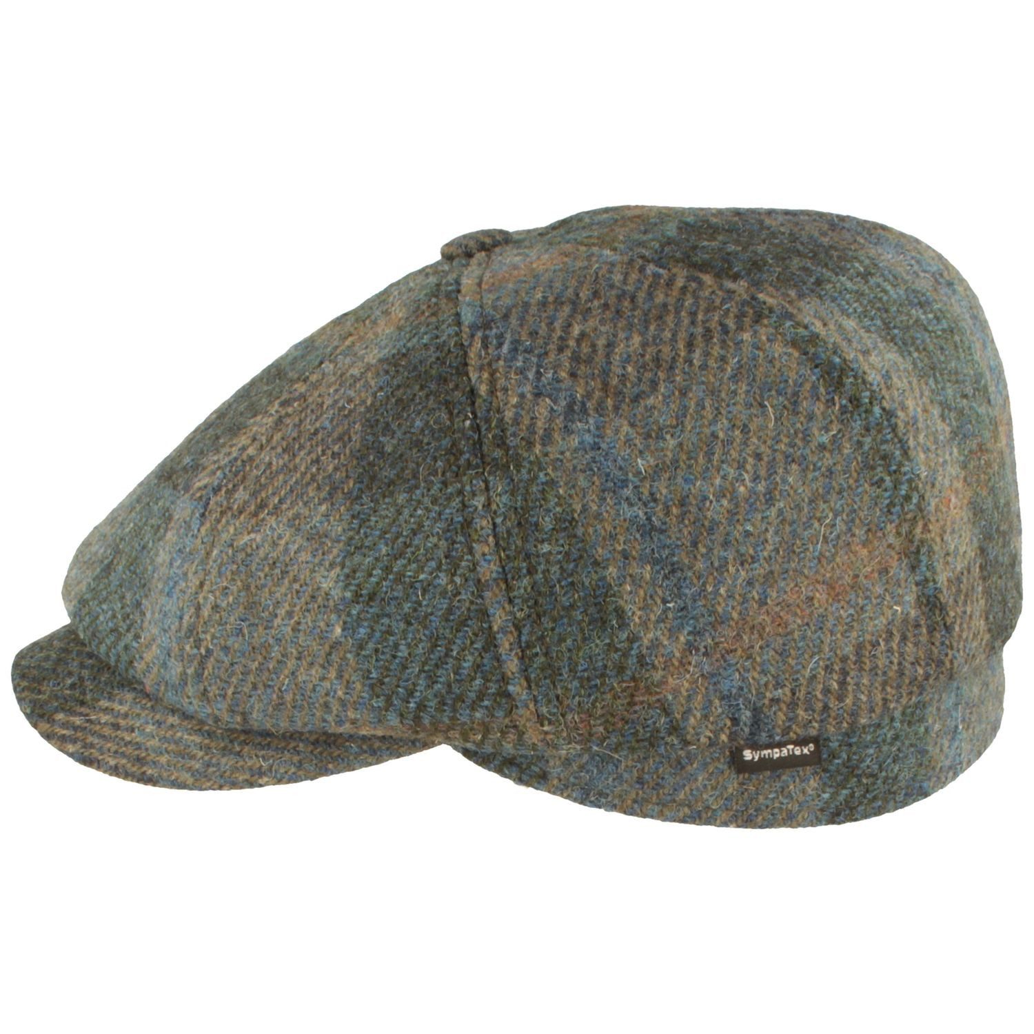 Breiter Schiebermütze 8-tlg Schiebermütze aus Harris Tweed SympaTex
