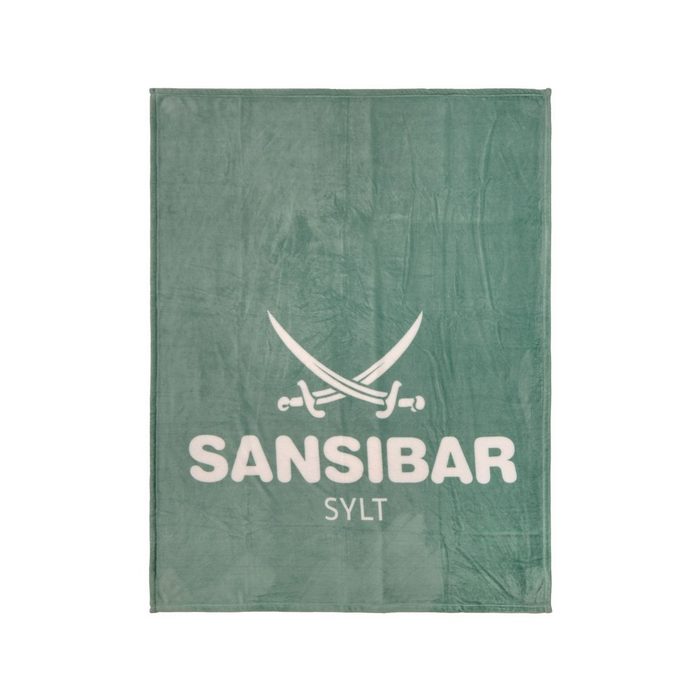 Bettdecke + Topper Decke SANSIBAR Living Füllung: Decke SANSIBAR grün (BL 140x180 cm) BL 140x180 cm grün Wohndecke Decke Kuscheldecke Sofadecke Couchdecke
