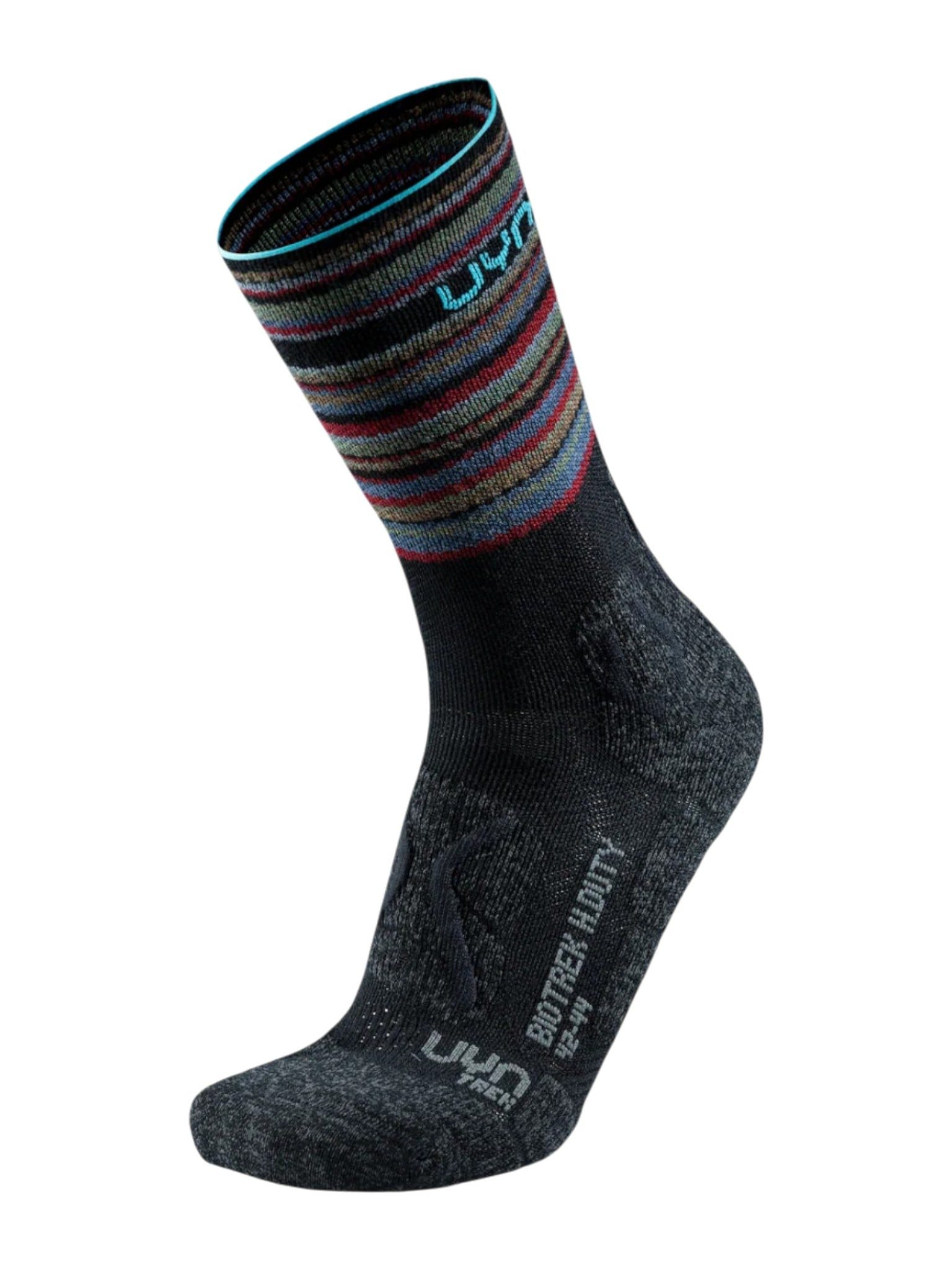 UYN Wandersocken Biotech Heavy Duty (Wollmischung) schwarz/bunt - 1 Paar