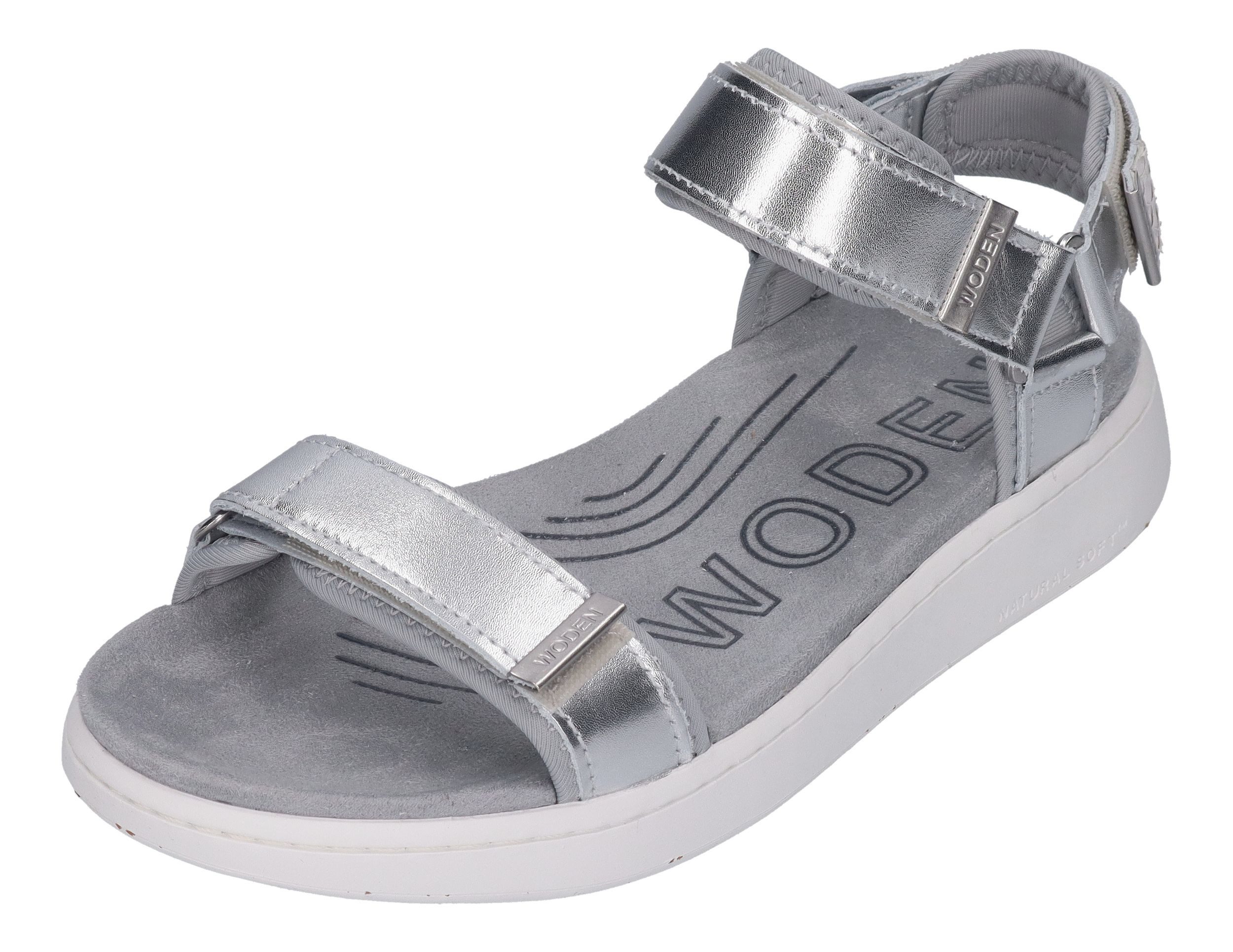 WODEN LINE METALLIC WL714 Sandale Silver günstig online kaufen