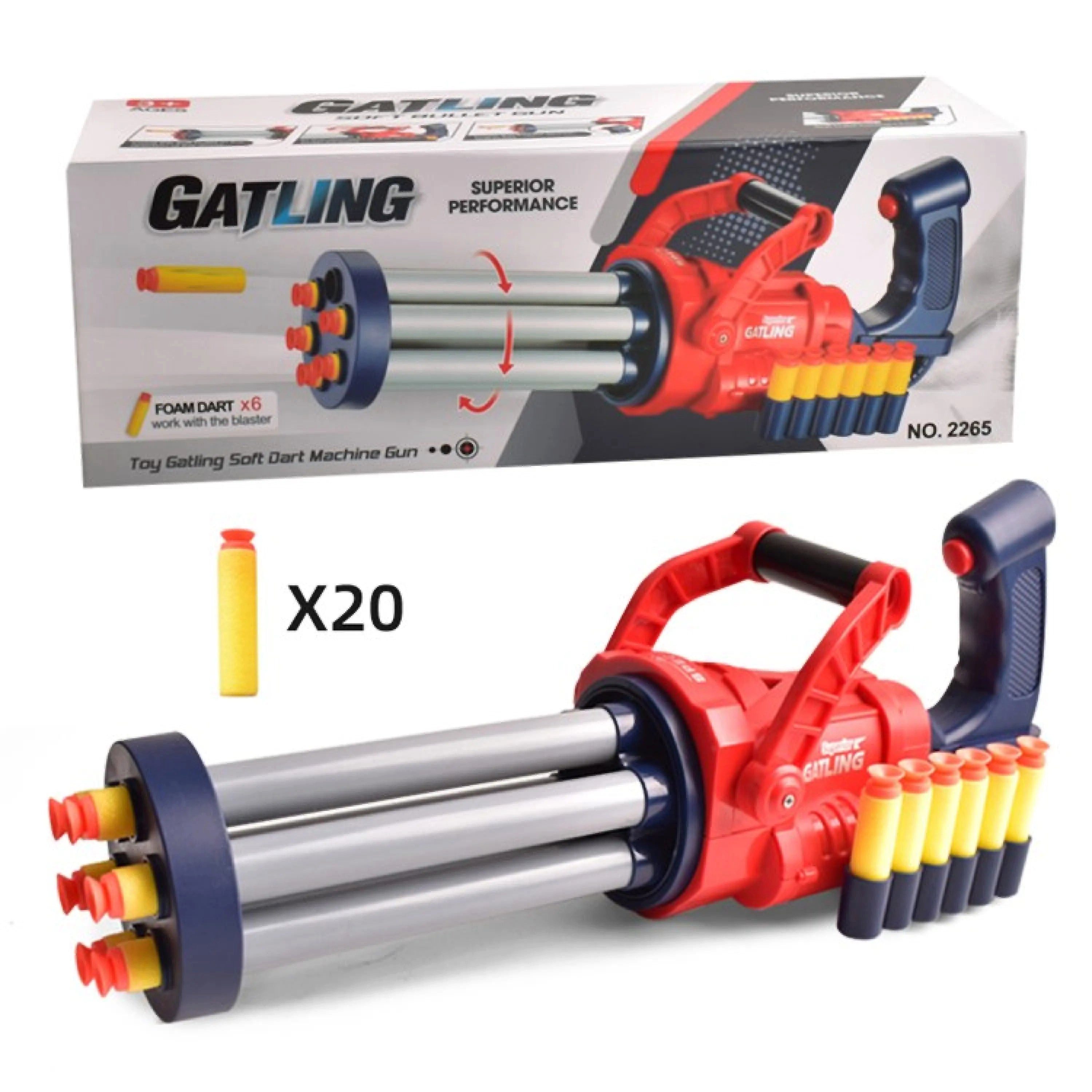 Sport-Knight® Blaster Spielzeug-Gewehr mit 20 Darts, Schaumstoff Dart Blaster für Kinder